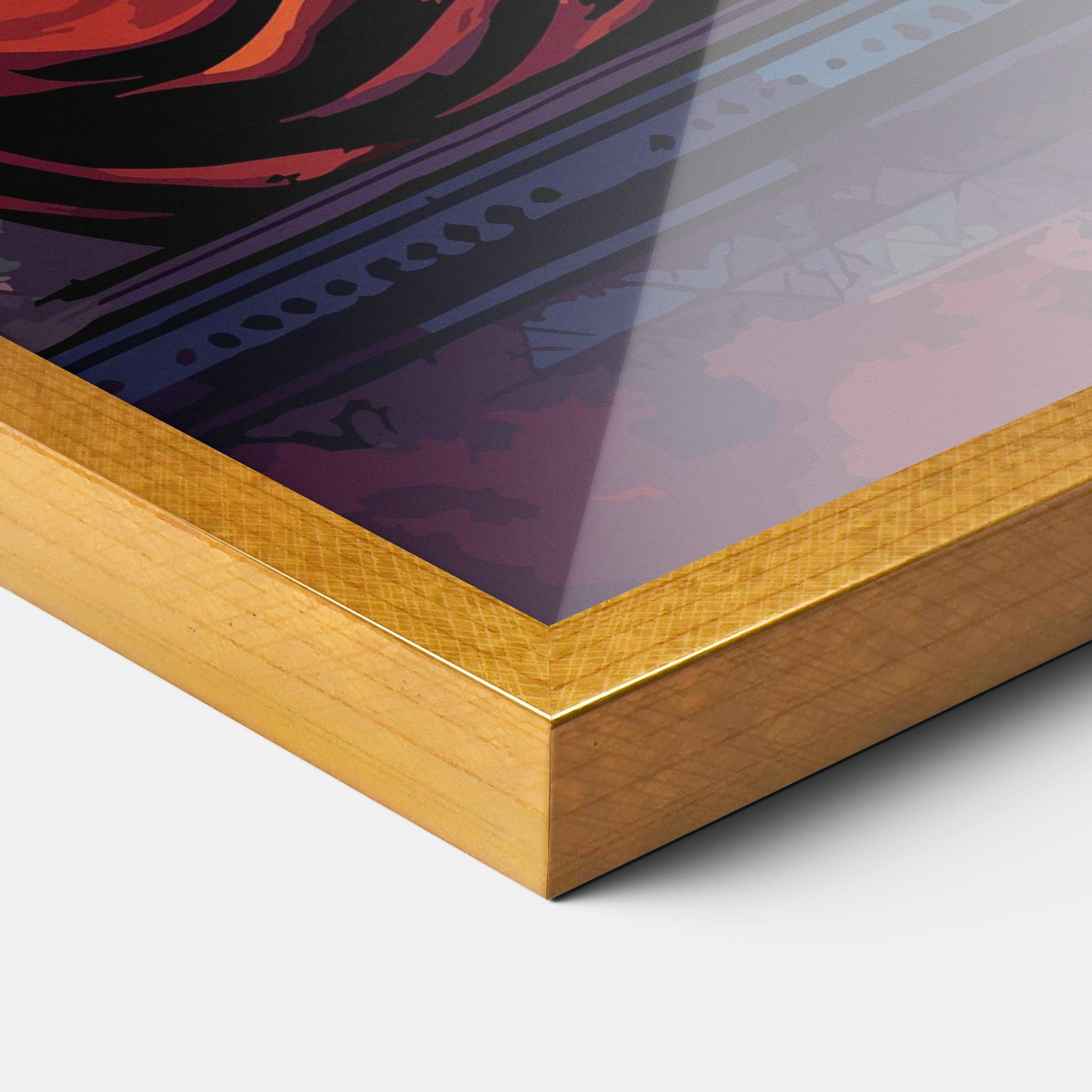 Keretezett Poszter Ganesh Colorful mockup 3