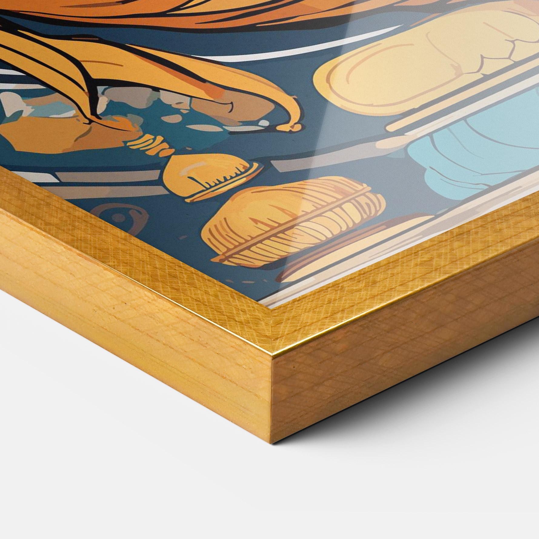 Keretezett Poszter Gold Ganpati mockup 3