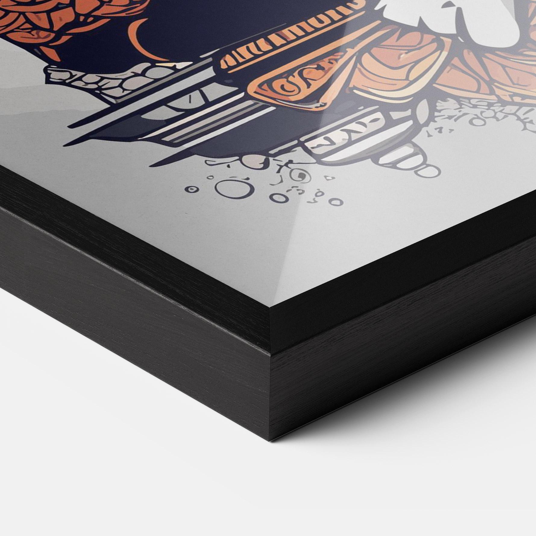 Keretezett Poszter Chaturthi Grey mockup 3