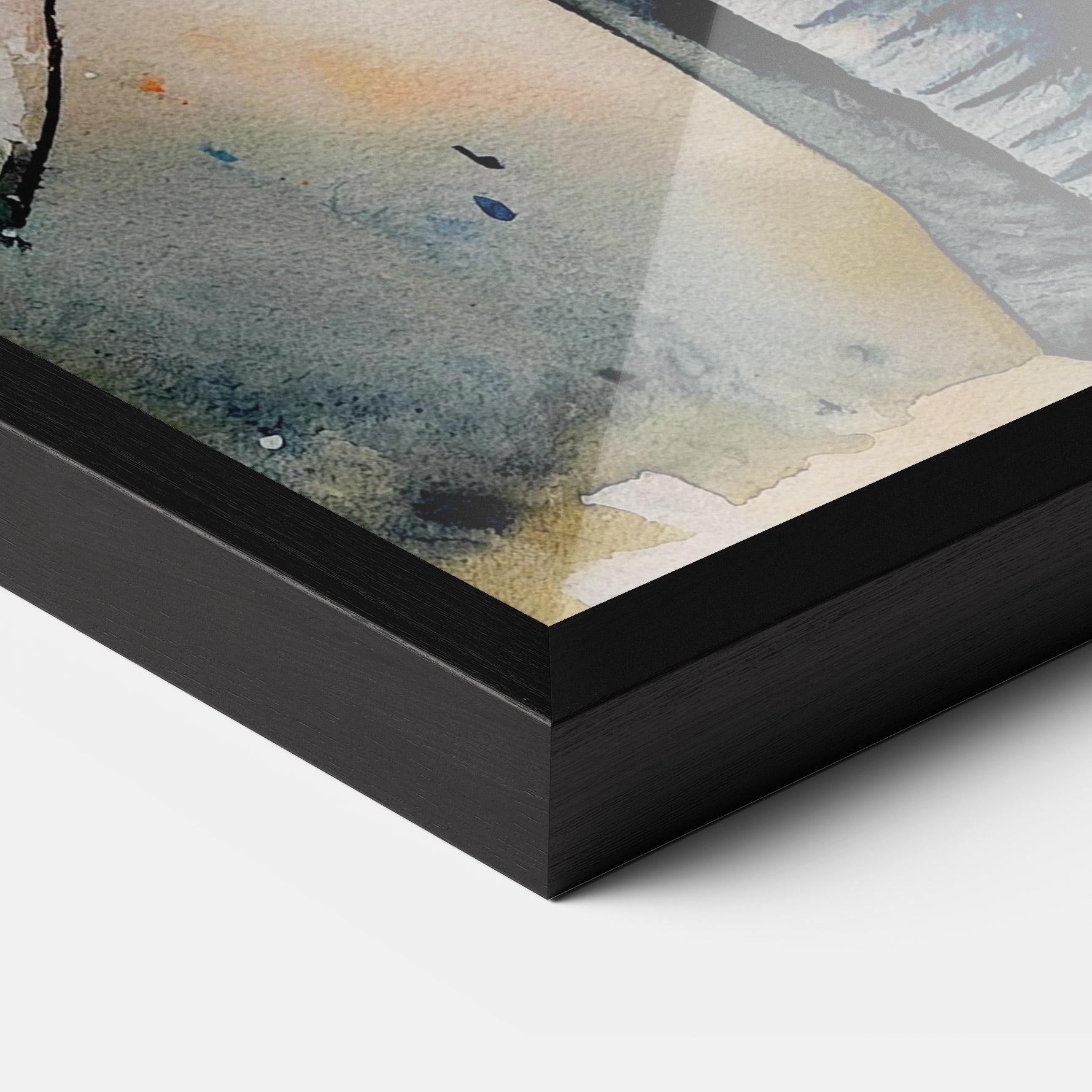 Keretezett Poszter Watercolor Elephant Art mockup 3