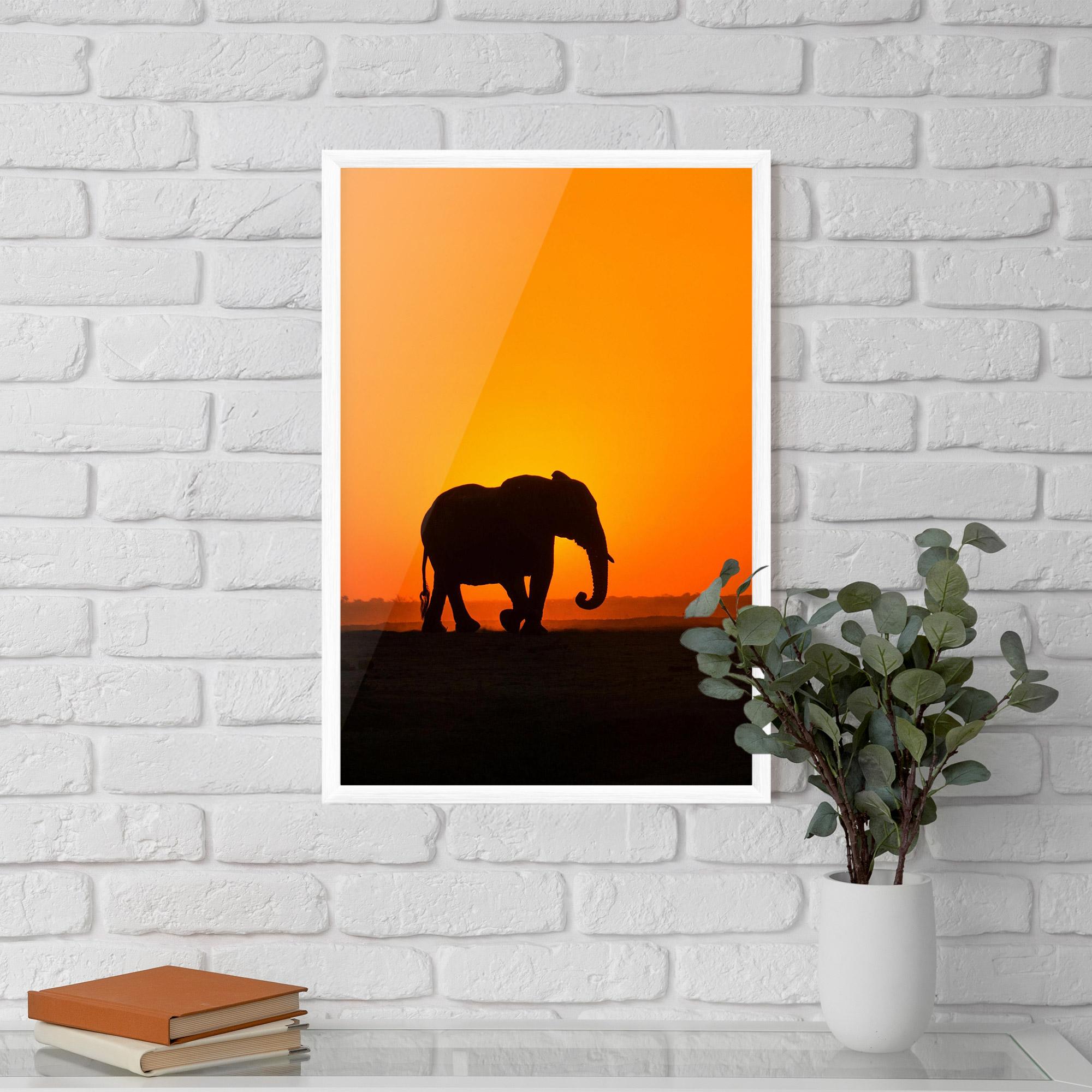 Keretezett Poszter Beautiful Elephant mockup 5