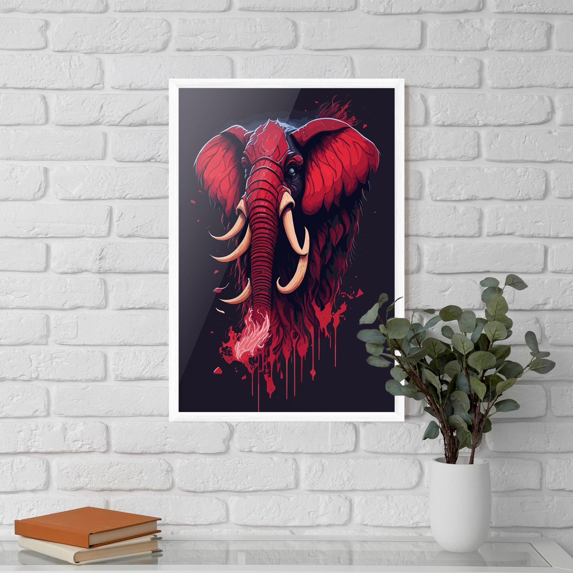 Keretezett Poszter Bloody Elephant mockup 5