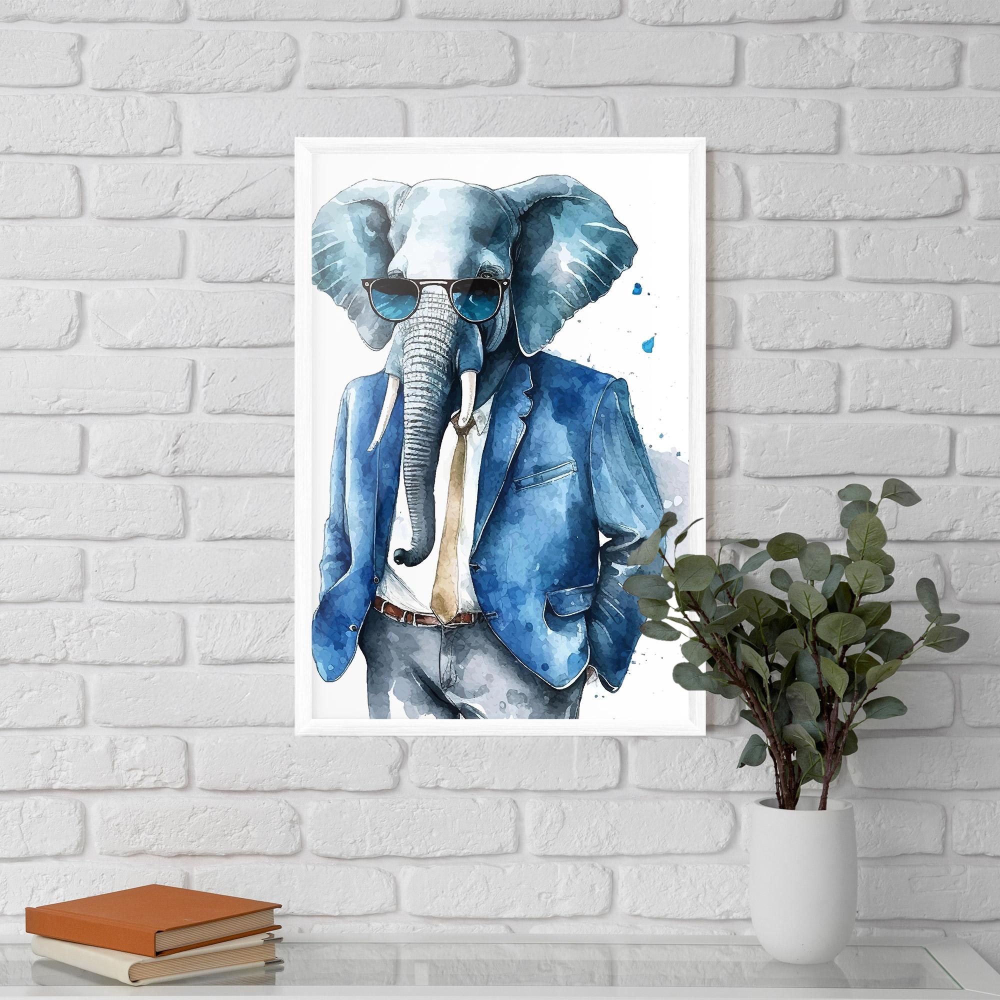 Keretezett Poszter Bussiness Elephant mockup 5