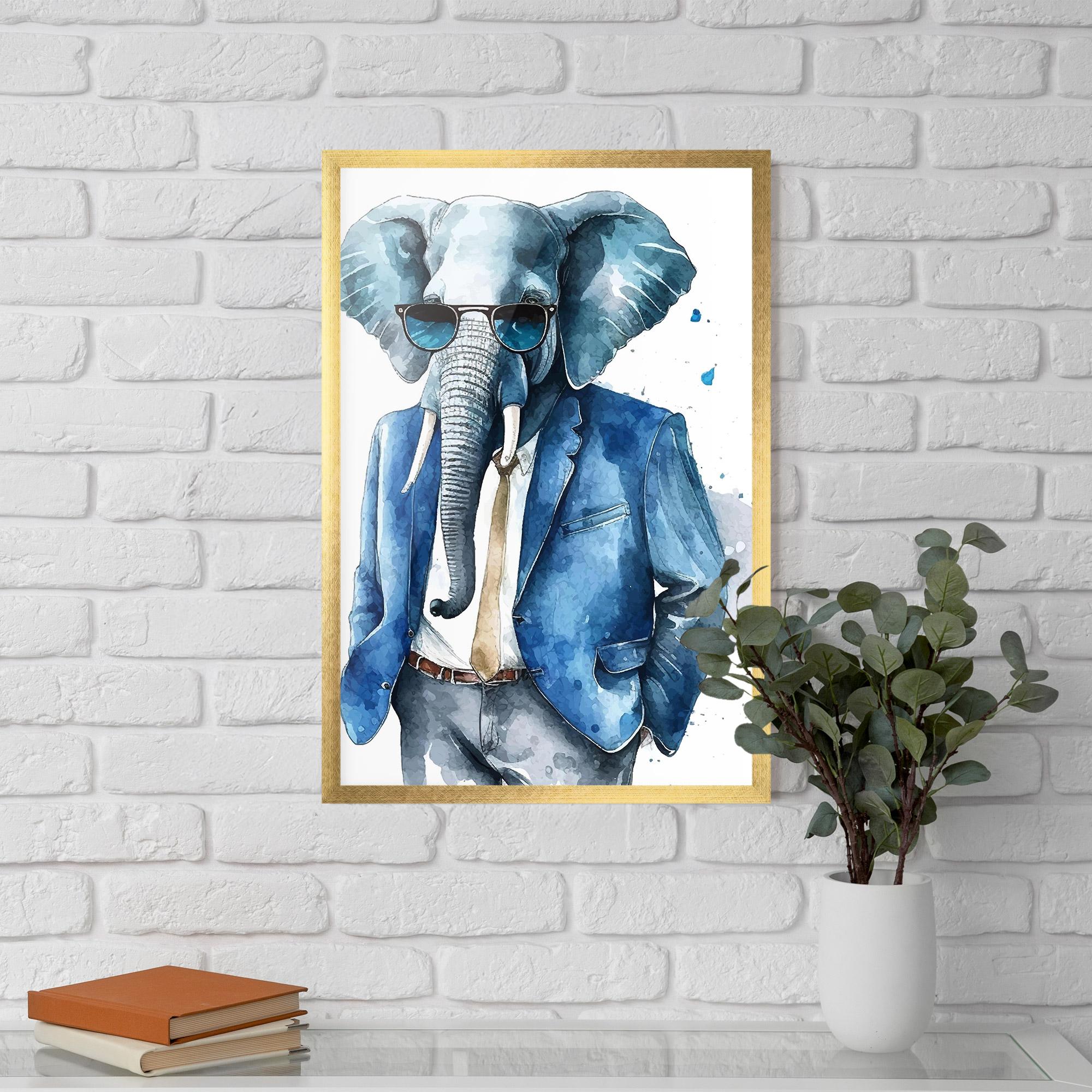 Keretezett Poszter Bussiness Elephant mockup 5