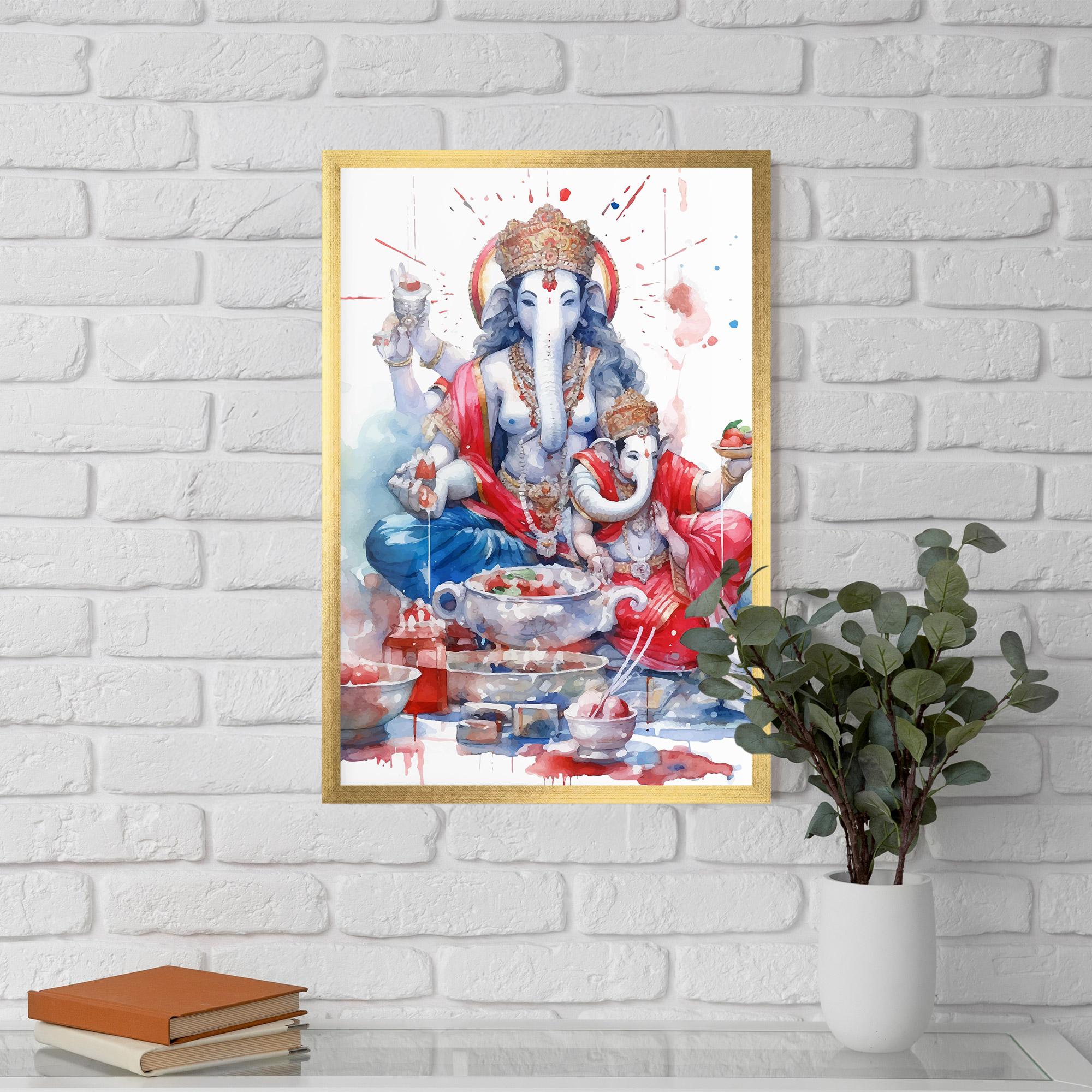 Keretezett Poszter Durga Puja Festival mockup 5