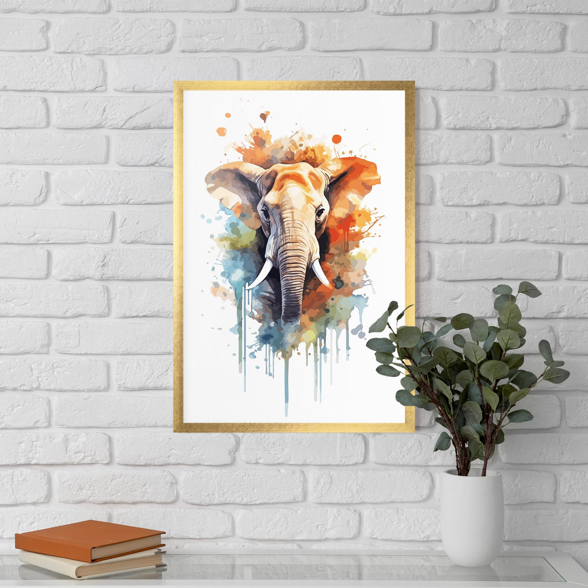 Keretezett Poszter Safari Animal Art mockup 5