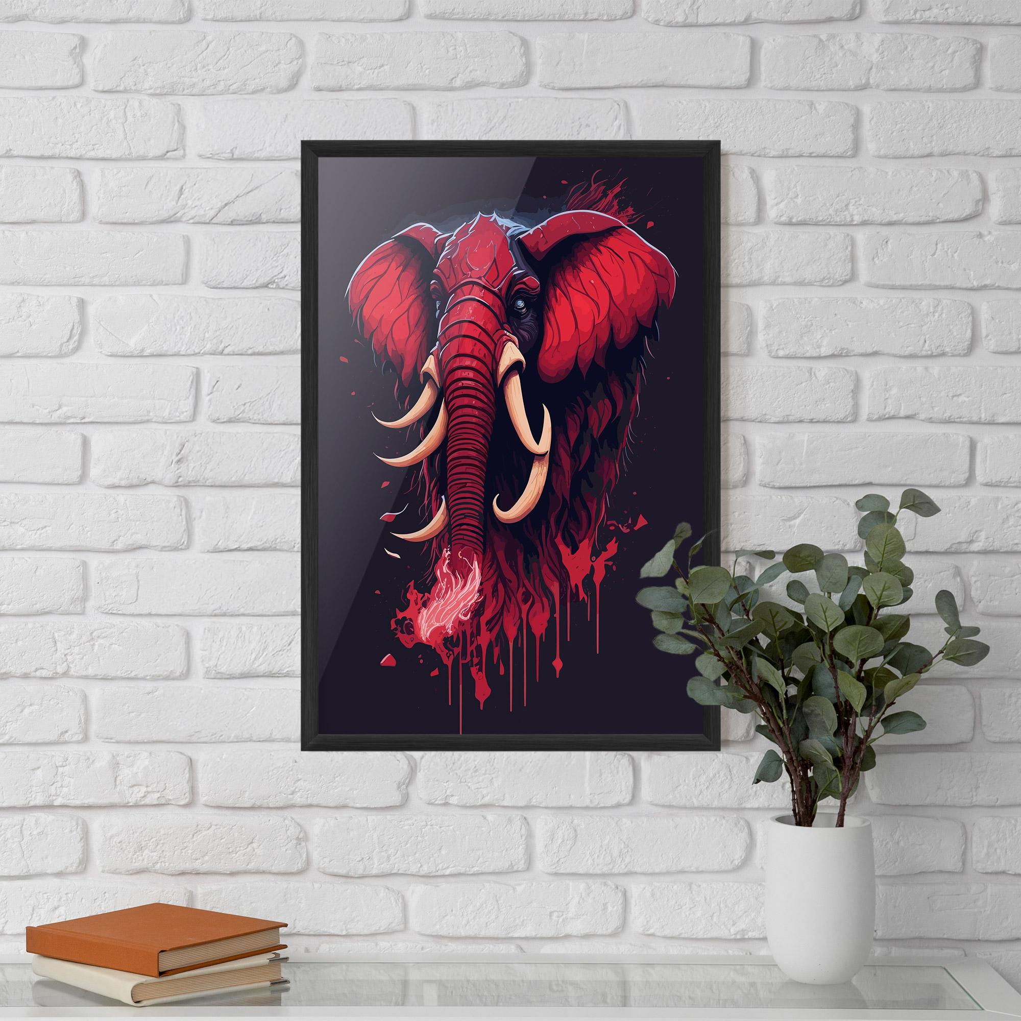 Keretezett Poszter Bloody Elephant mockup 5