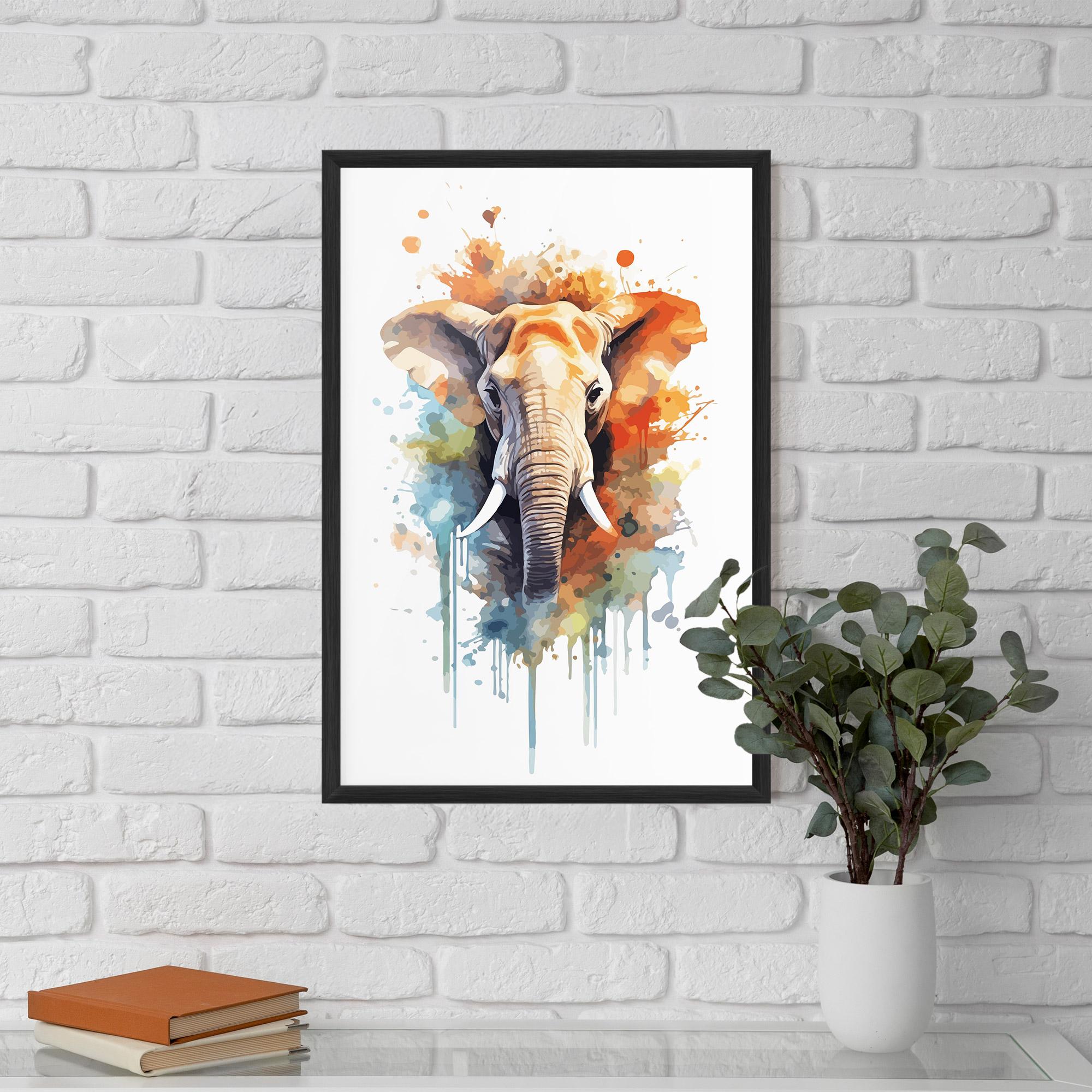 Keretezett Poszter Safari Animal Art mockup 5