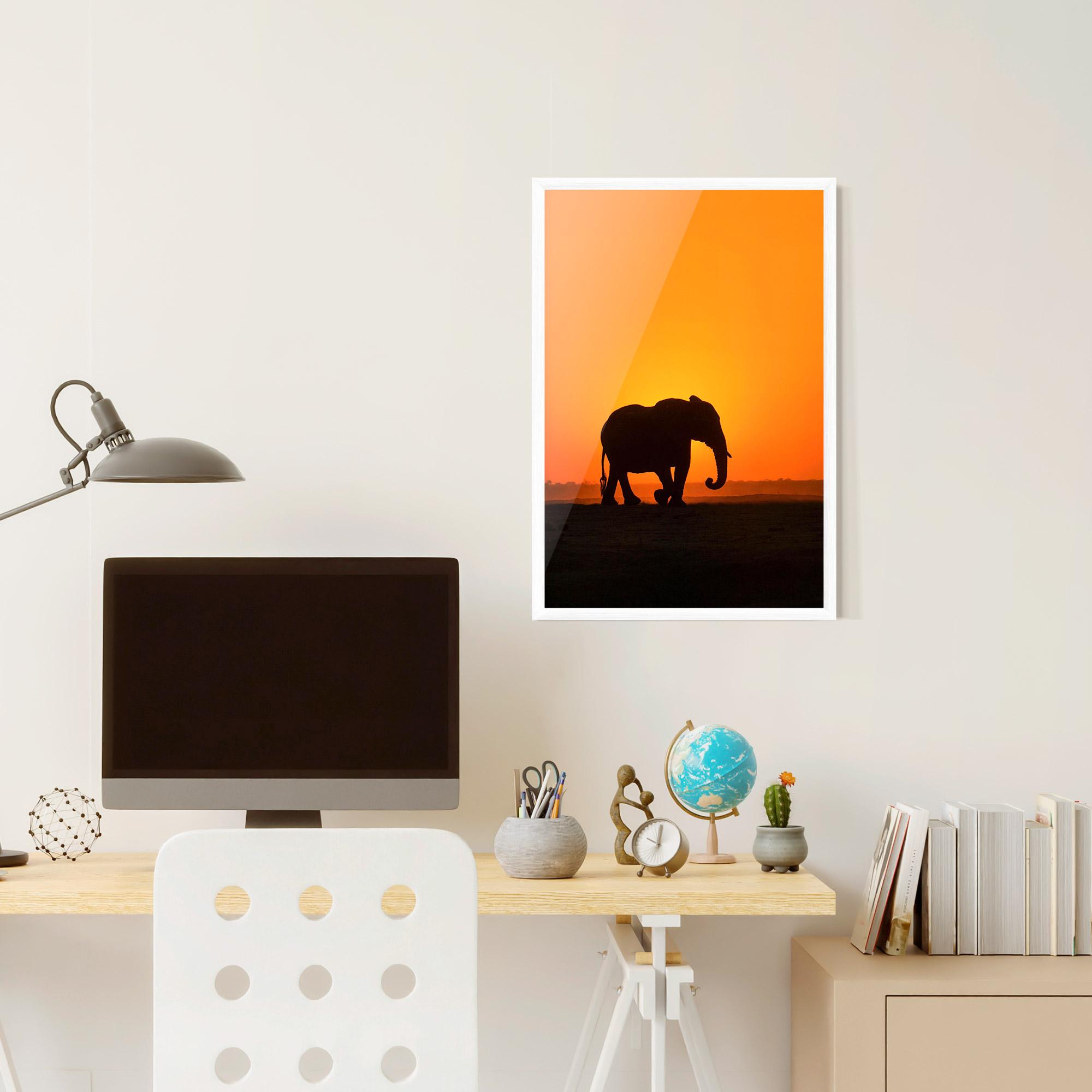 Keretezett Poszter Beautiful Elephant mockup 6