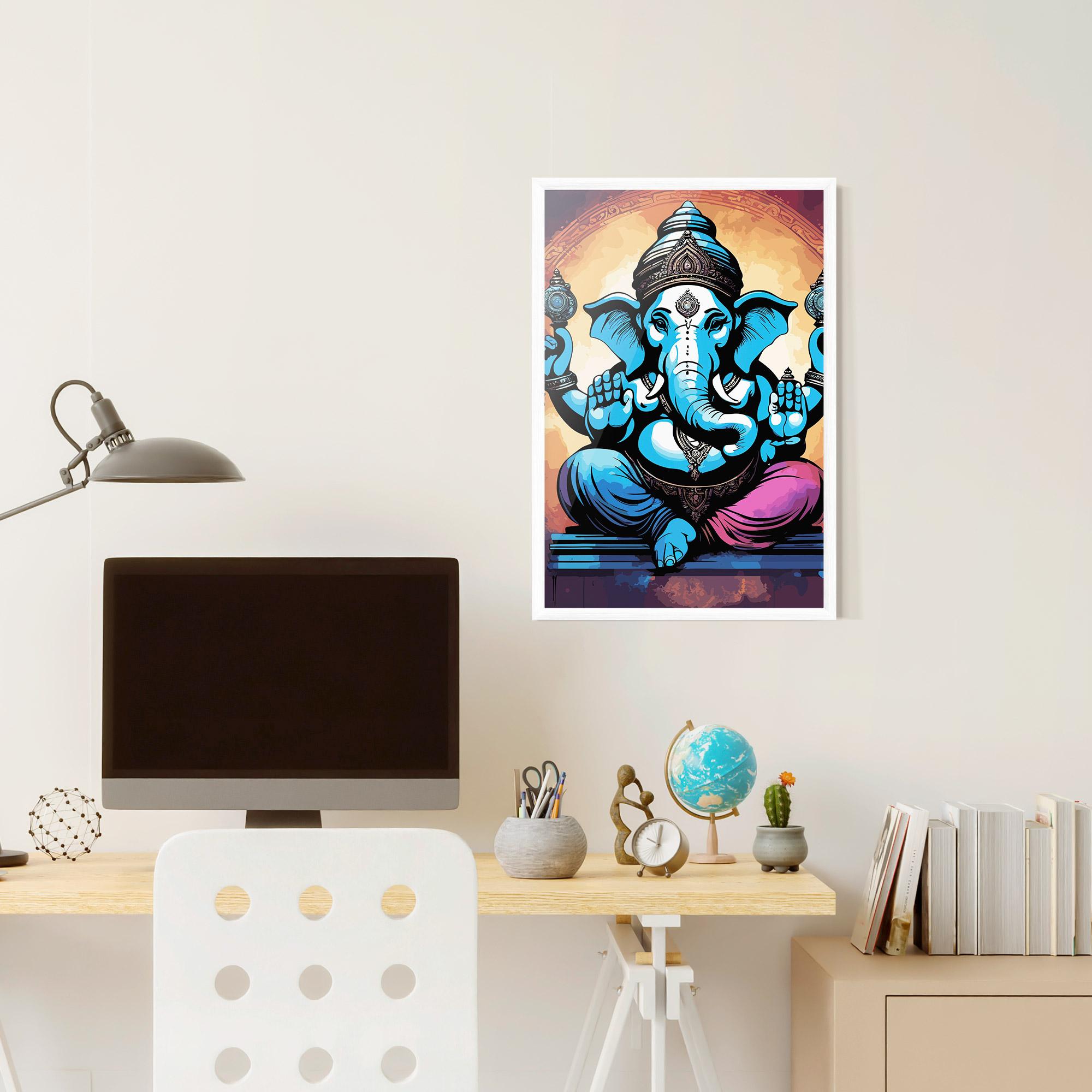 Keretezett Poszter Colorful Chaturthi mockup 6