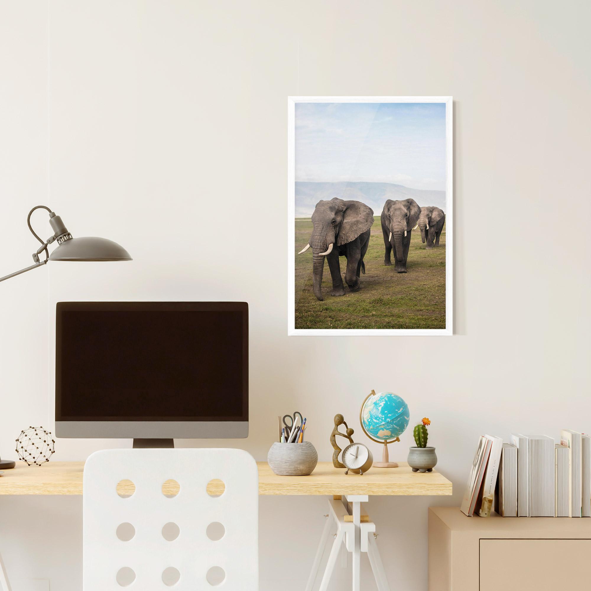Keretezett Poszter Elephant Landscape mockup 6