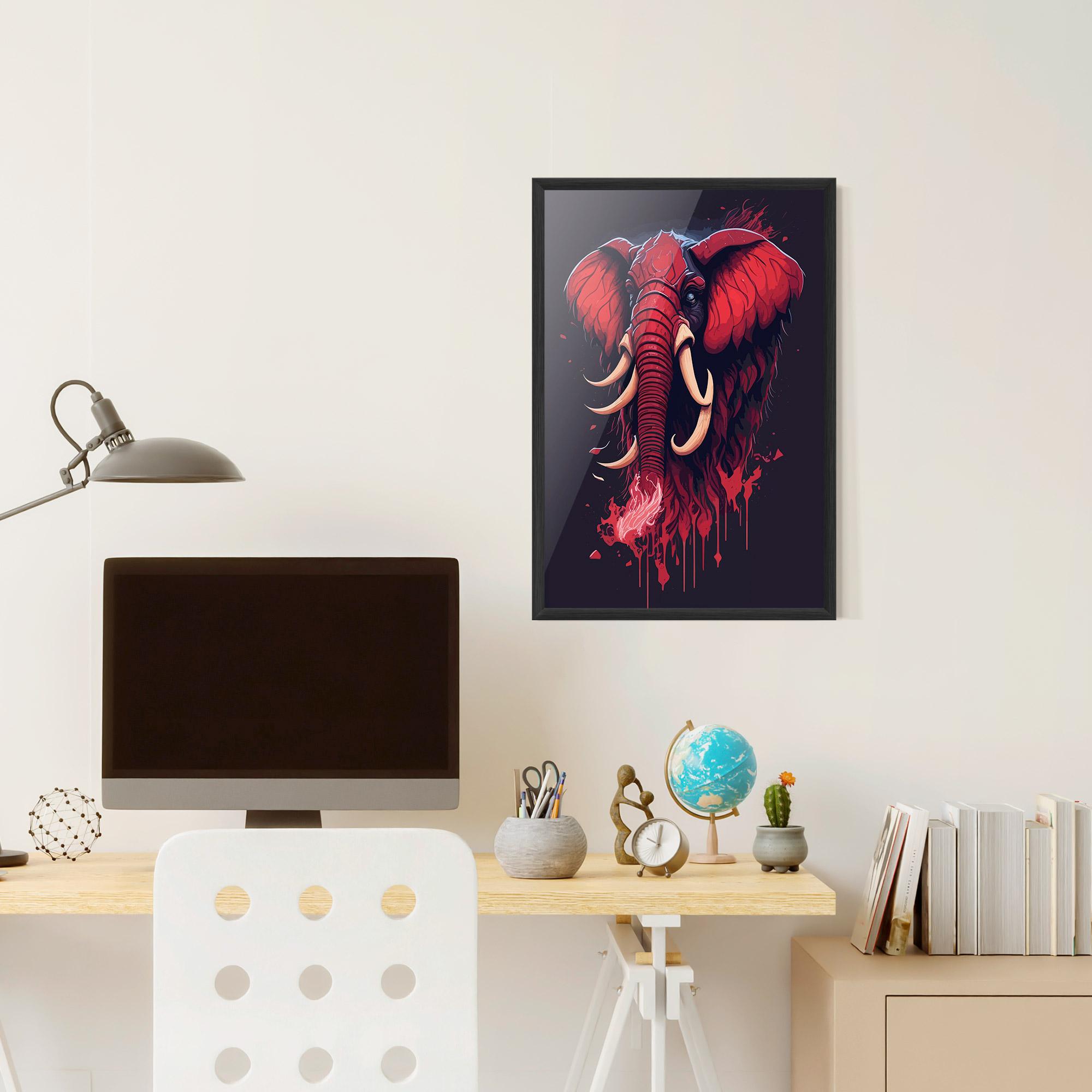 Keretezett Poszter Bloody Elephant mockup 6