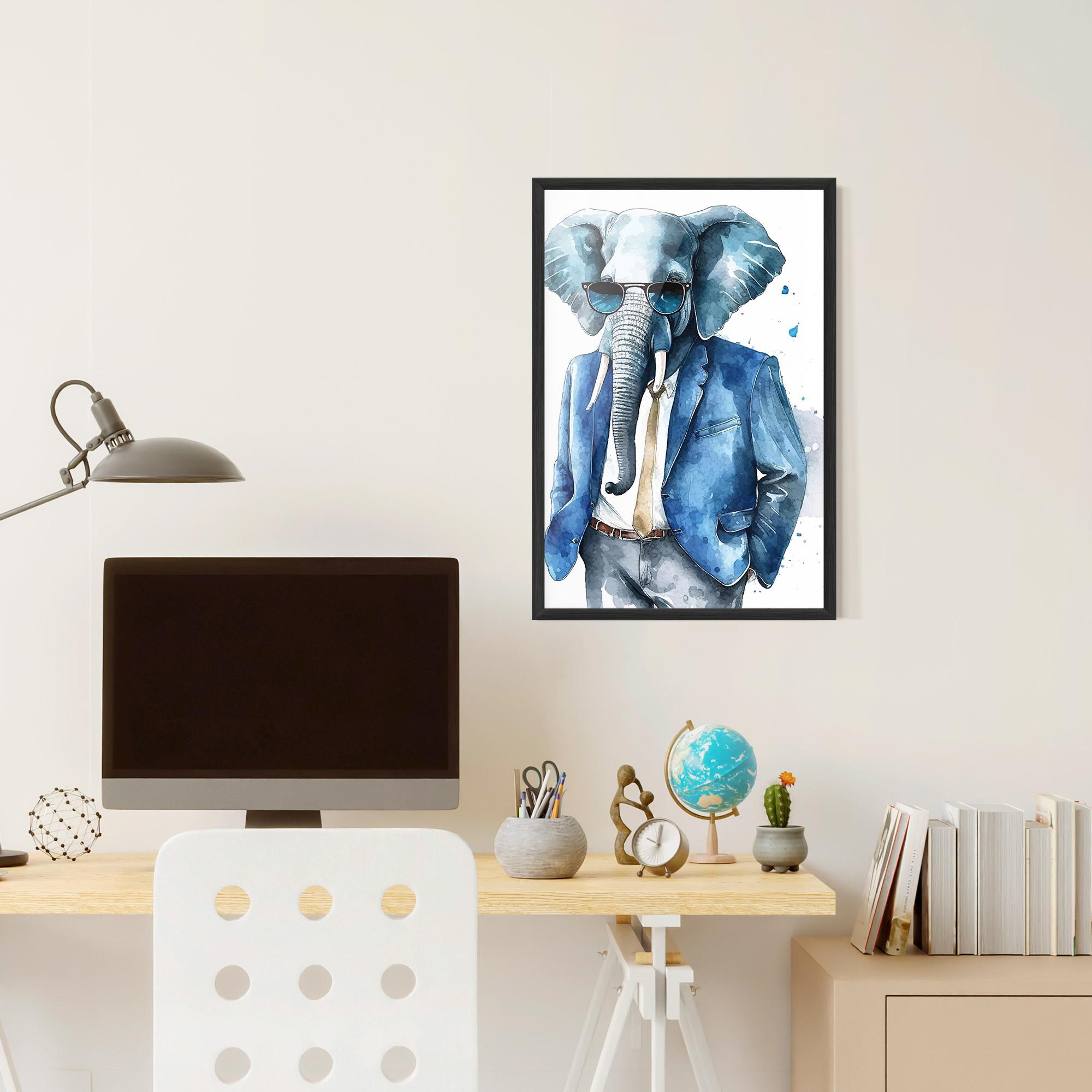 Keretezett Poszter Bussiness Elephant mockup 6