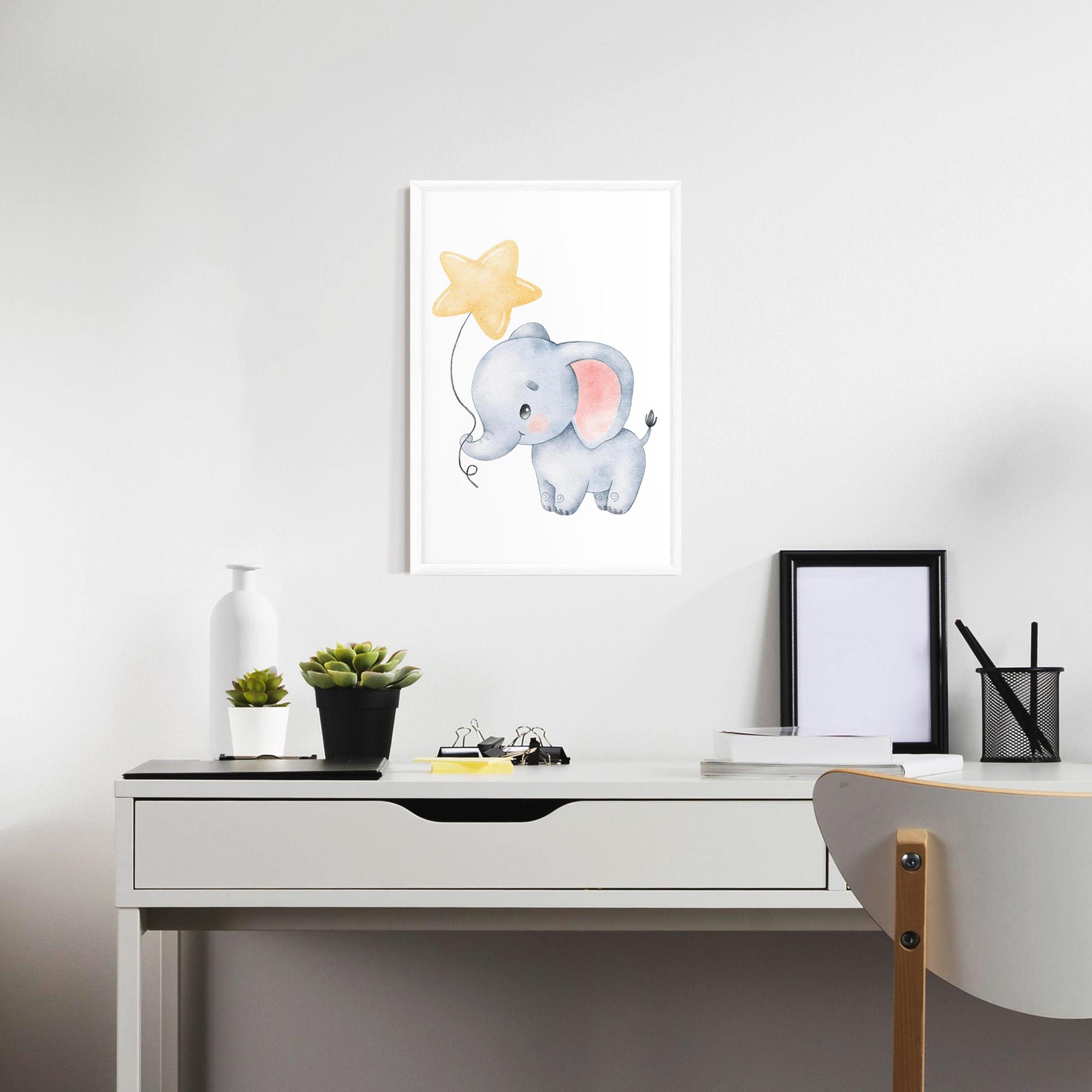Keretezett Poszter Baby Elephant Kids mockup 7