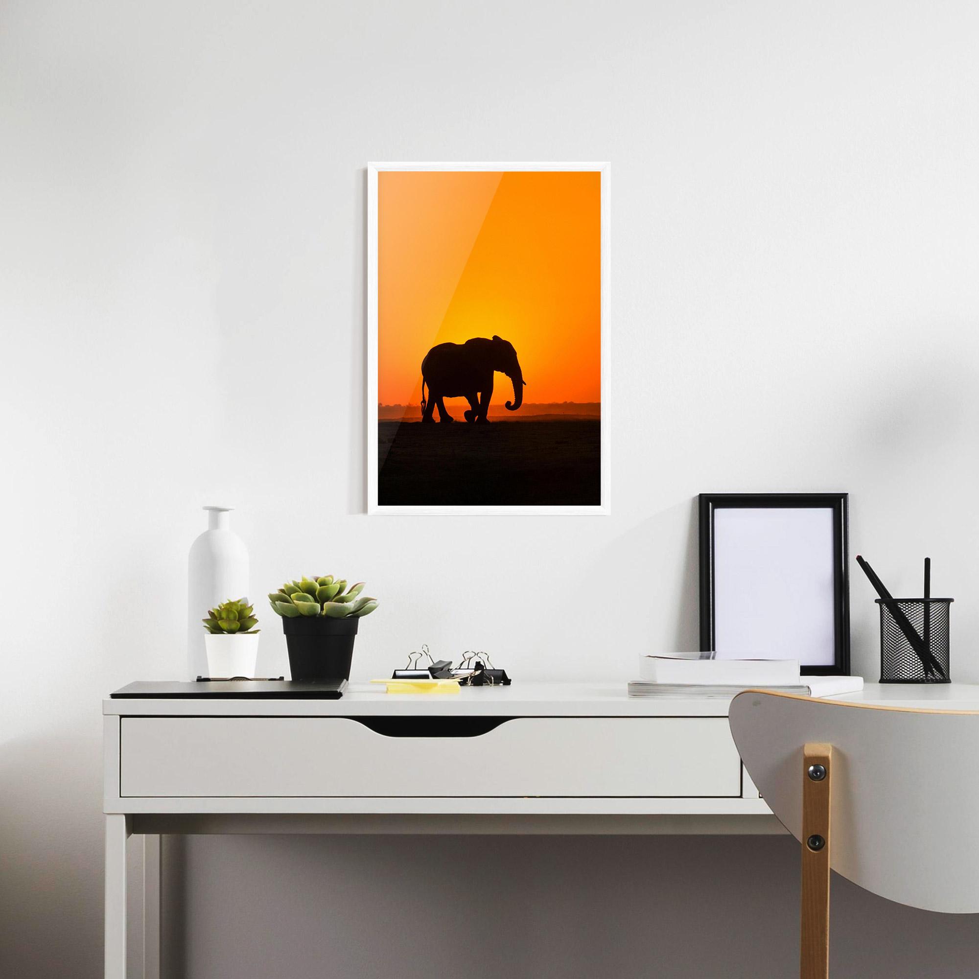 Keretezett Poszter Beautiful Elephant mockup 7