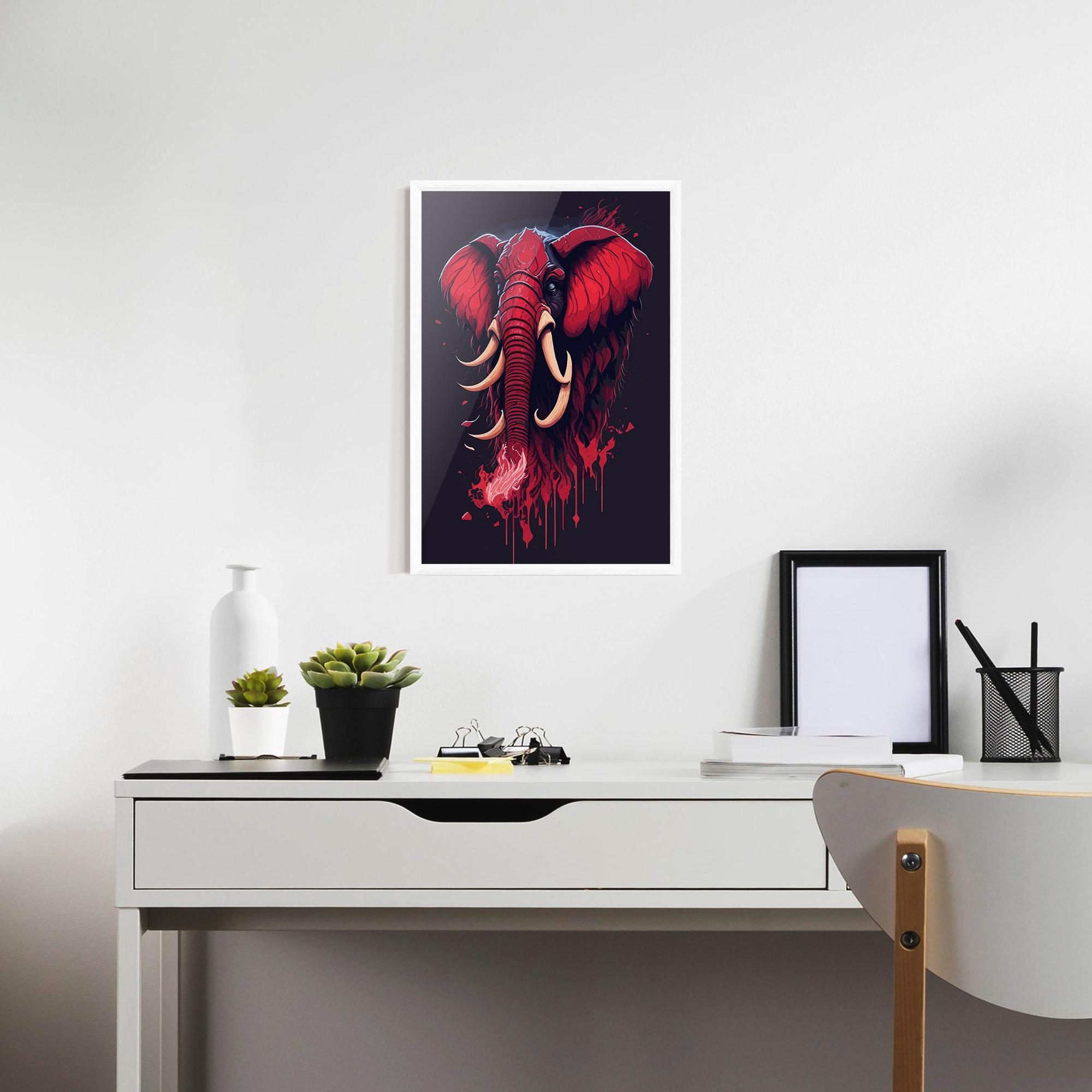 Keretezett Poszter Bloody Elephant mockup 7