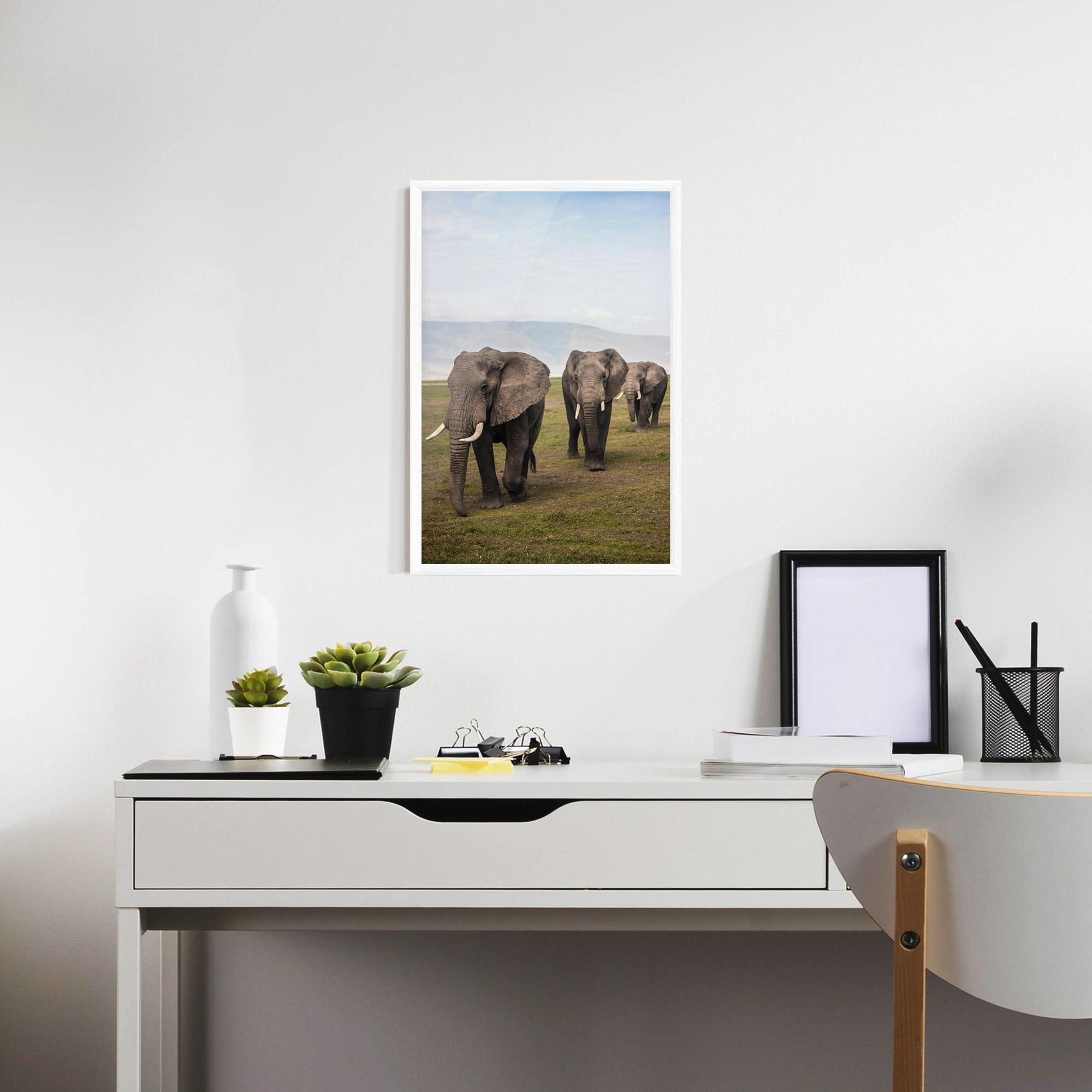Keretezett Poszter Elephant Landscape mockup 7