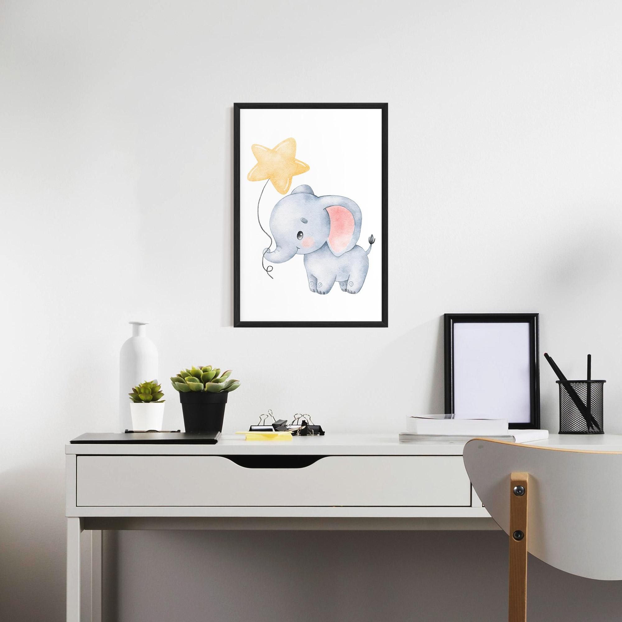 Keretezett Poszter Baby Elephant Kids mockup 7