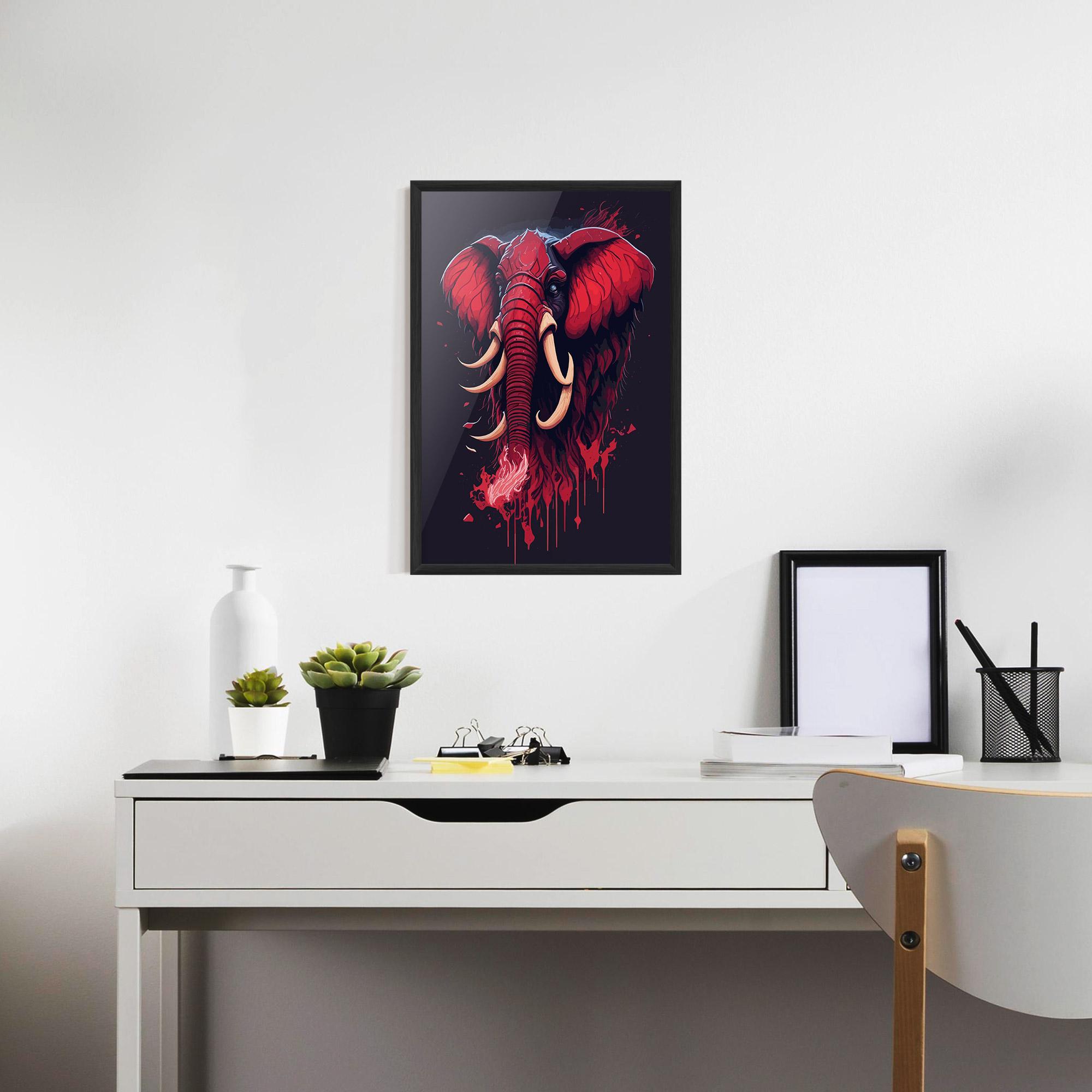 Keretezett Poszter Bloody Elephant mockup 7
