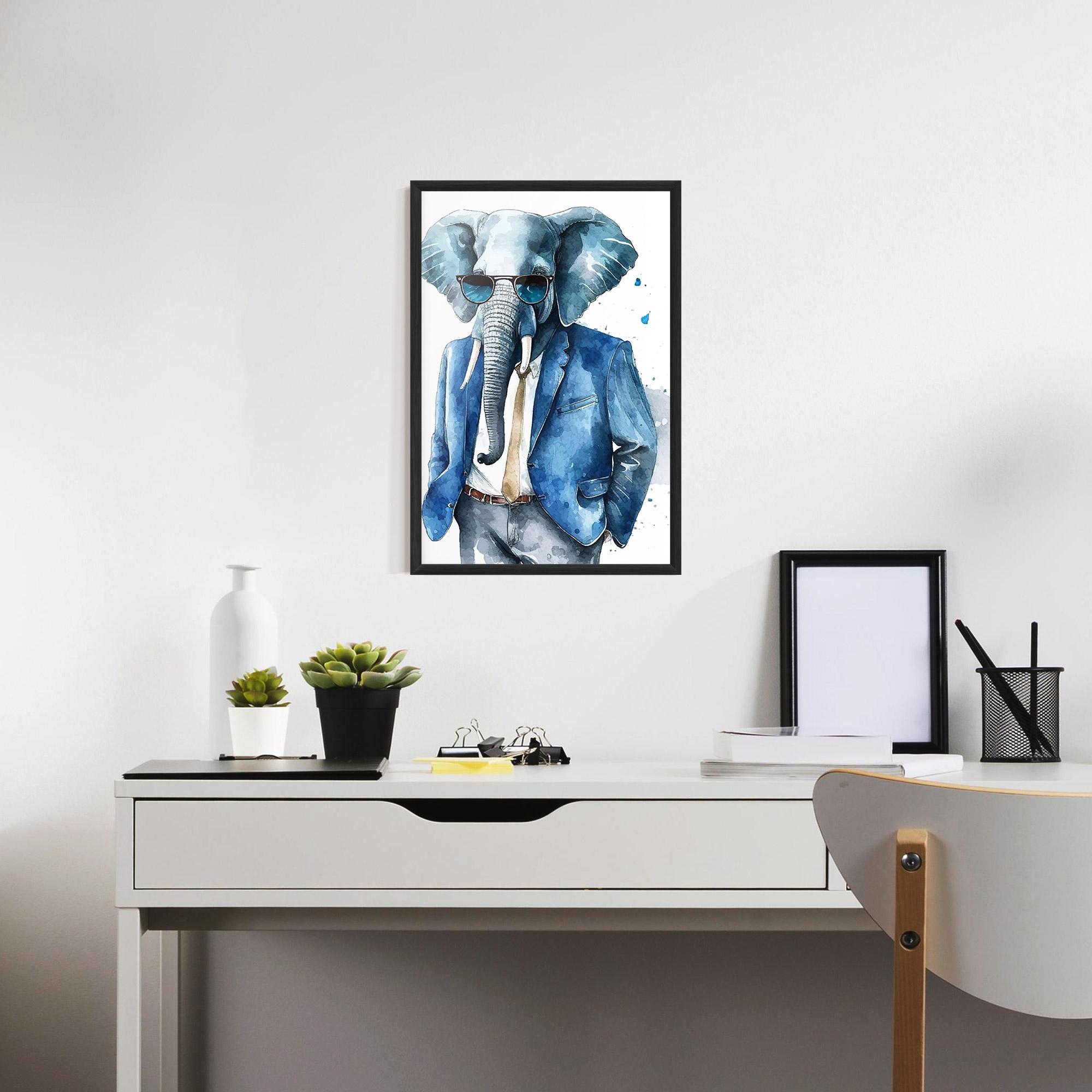 Keretezett Poszter Bussiness Elephant mockup 7