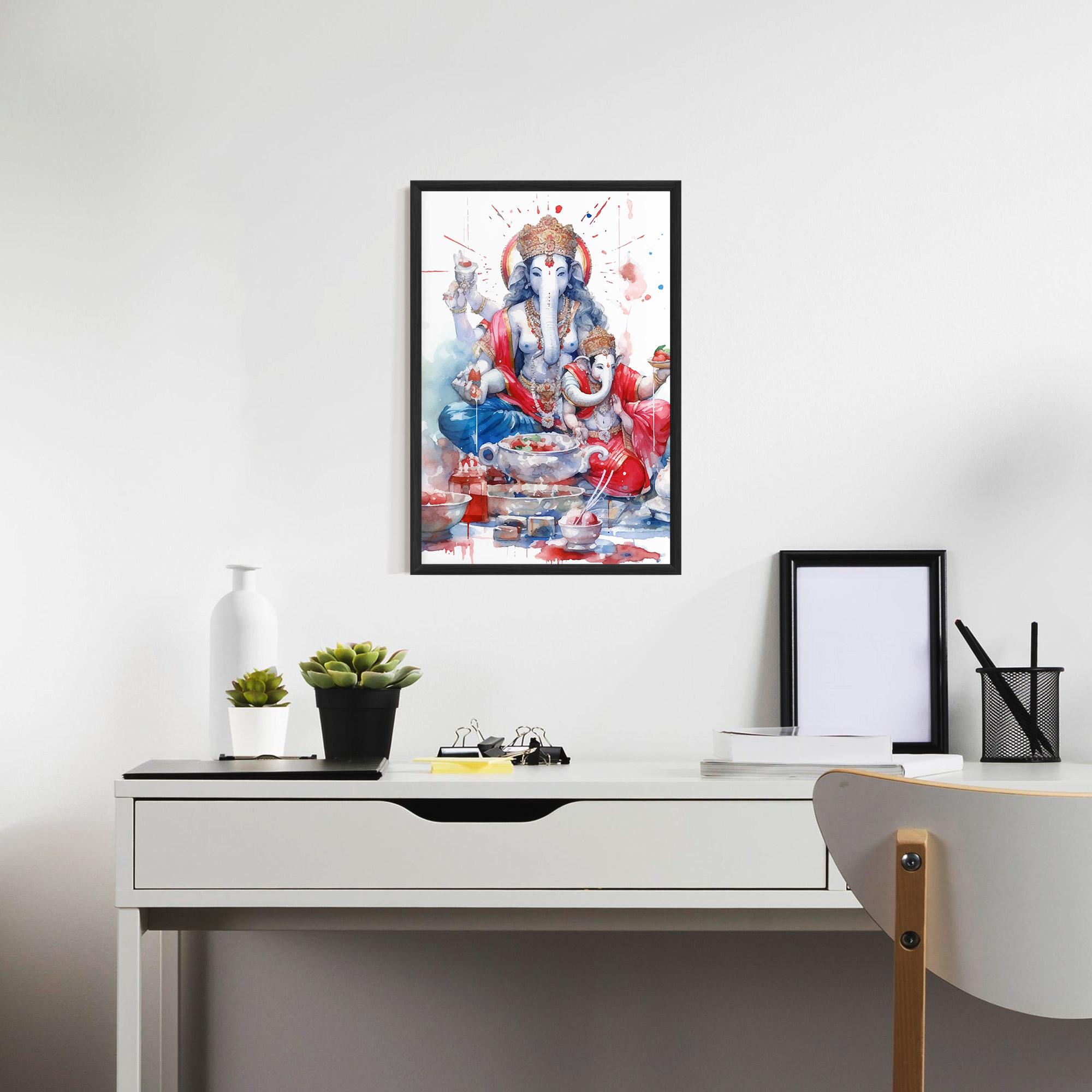 Keretezett Poszter Durga Puja Festival mockup 7