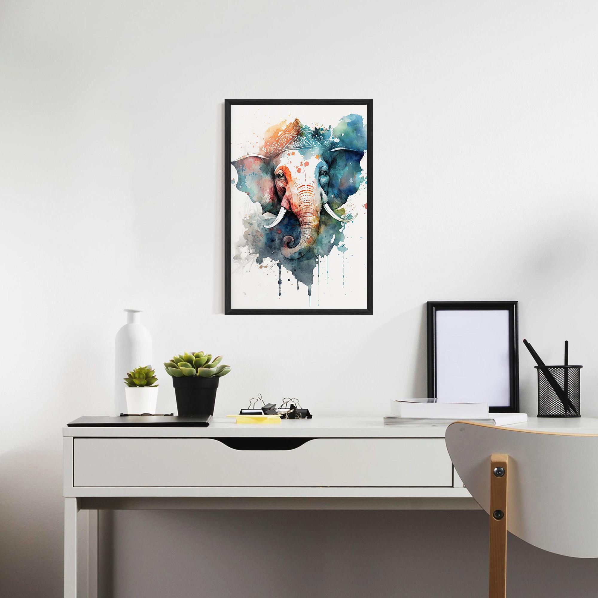 Keretezett Poszter Ganesha Chaturthi mockup 7