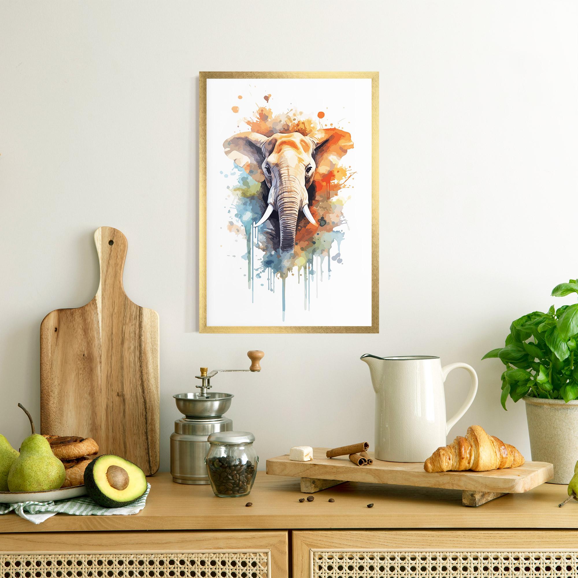 Keretezett Poszter Safari Animal Art mockup 8