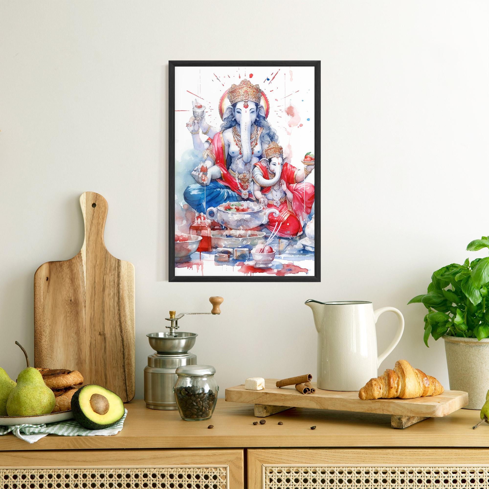 Keretezett Poszter Durga Puja Festival mockup 8