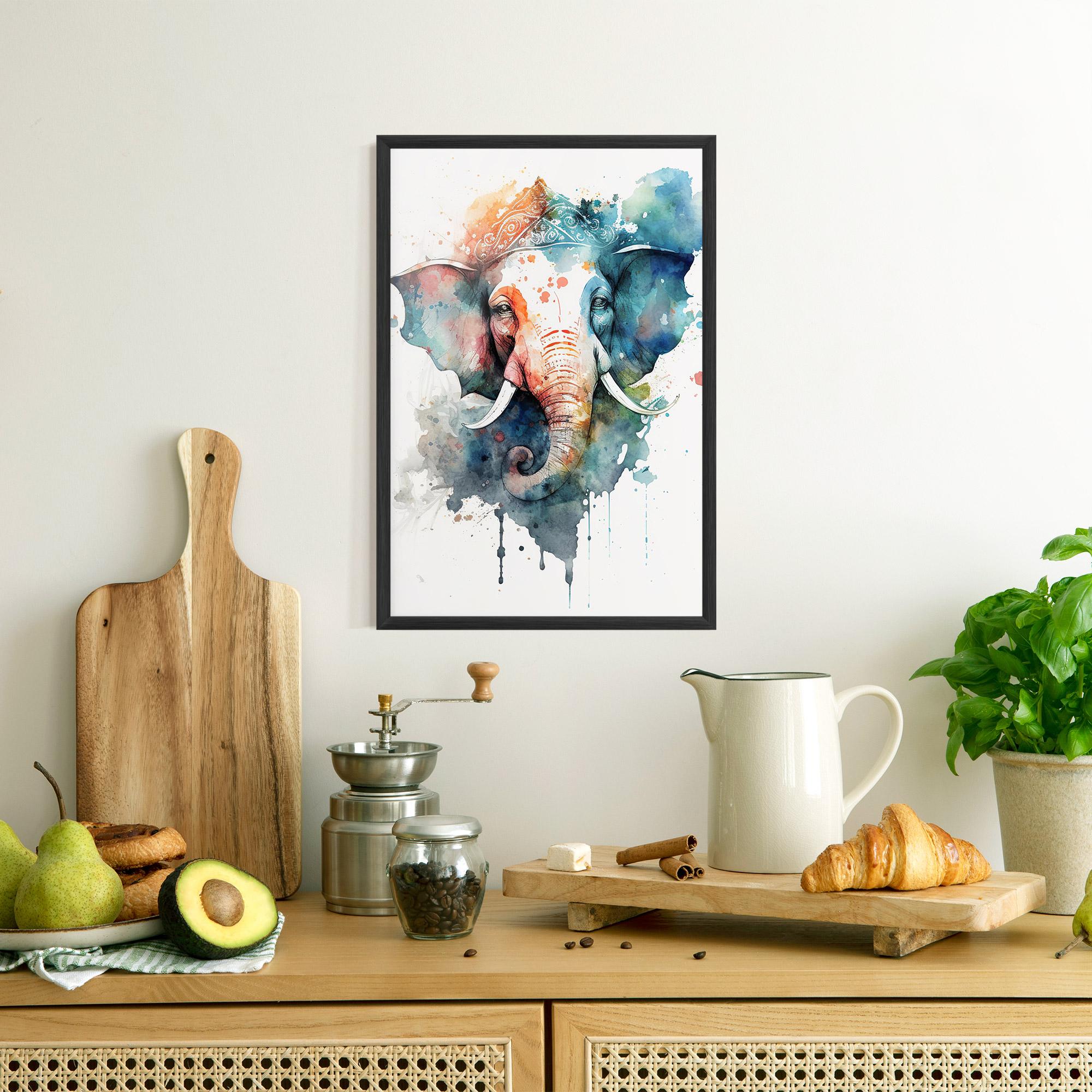 Keretezett Poszter Ganesha Chaturthi mockup 8