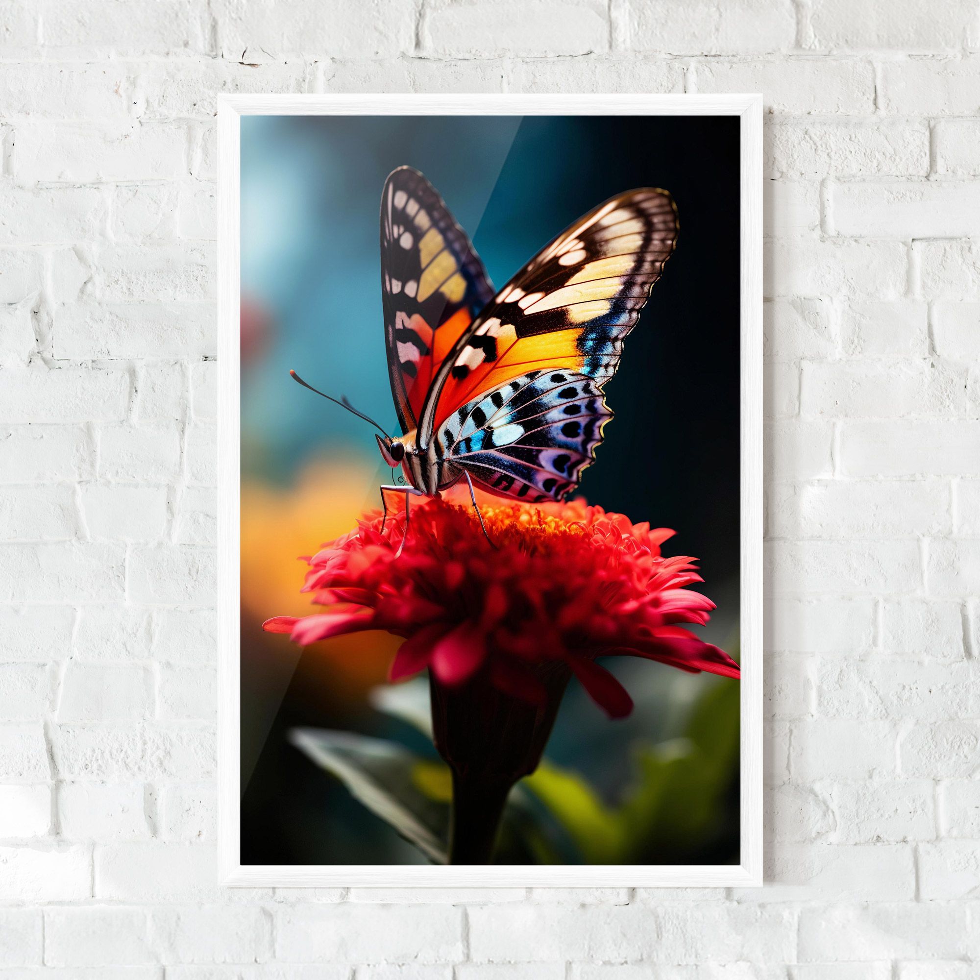 Blue Yellow Butterfly mockup 0