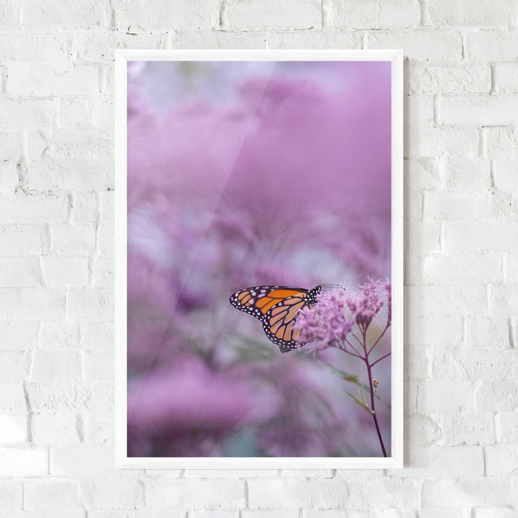 Purple Flower Butterfly mockup 0