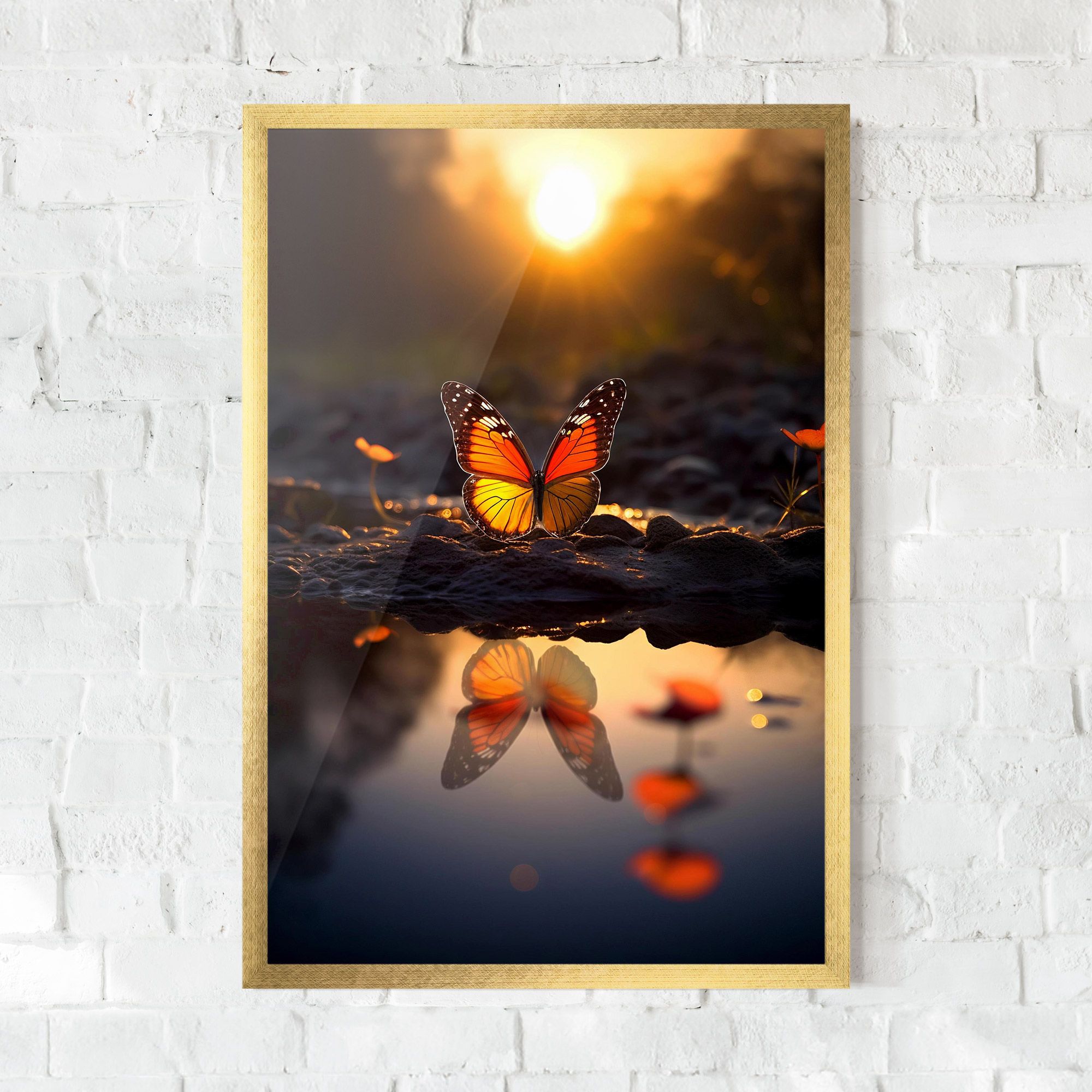 Sun Water Butterfly mockup 0