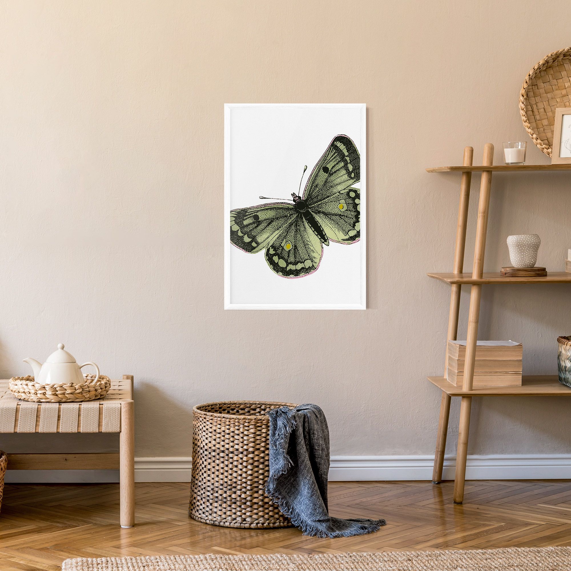 Grey Yellow Butterfly mockup 9
