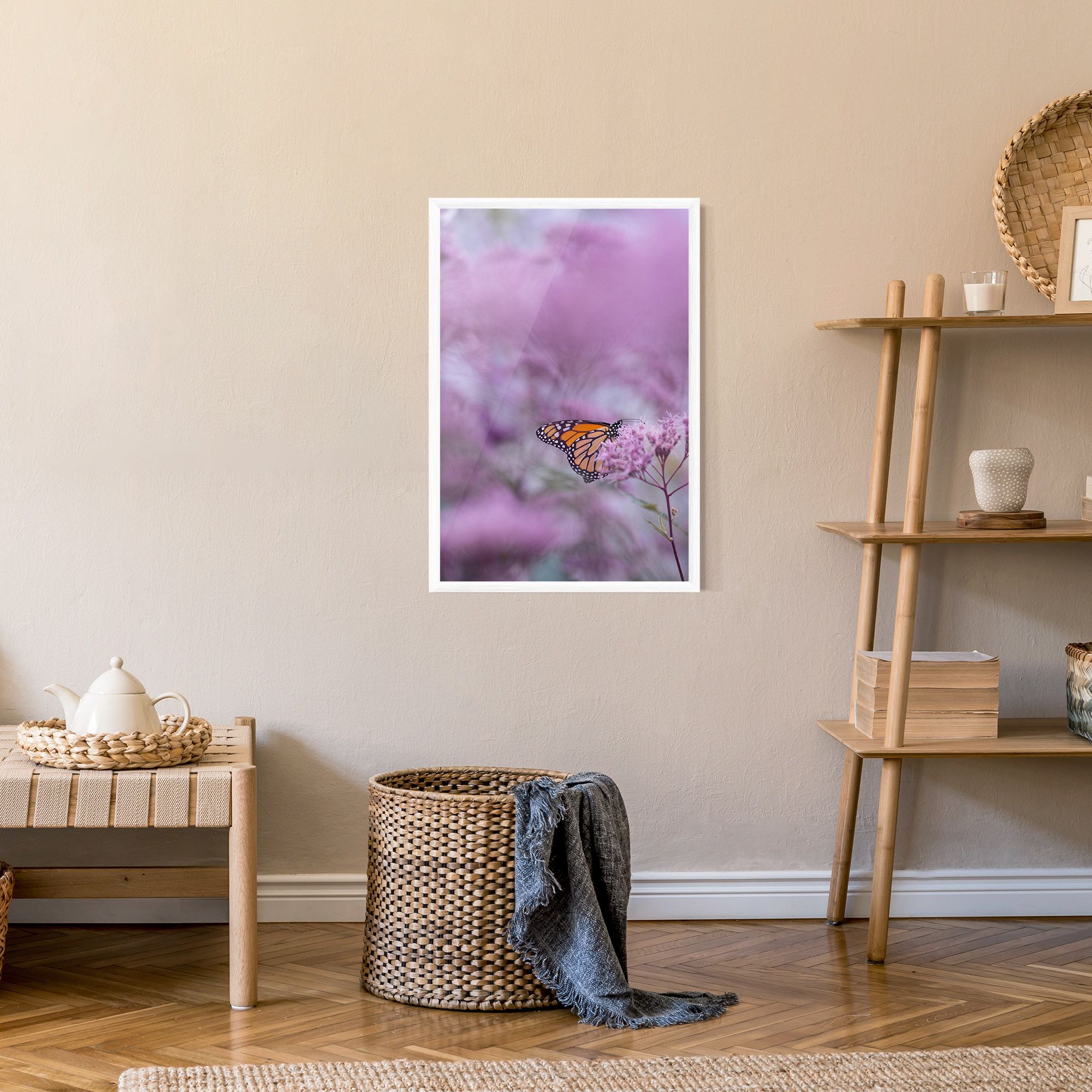 Purple Flower Butterfly mockup 9
