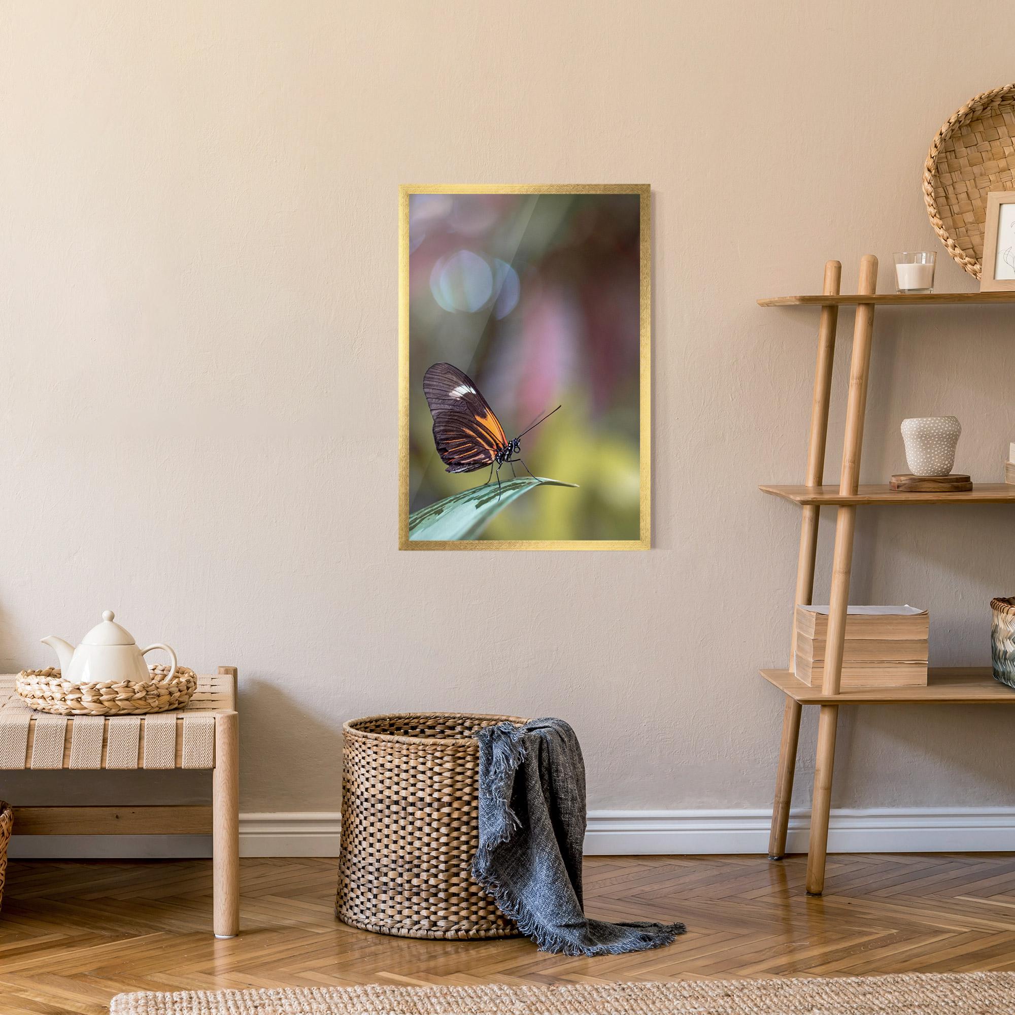 Keretezett Poszter Dark Purple Butterfly mockup 9