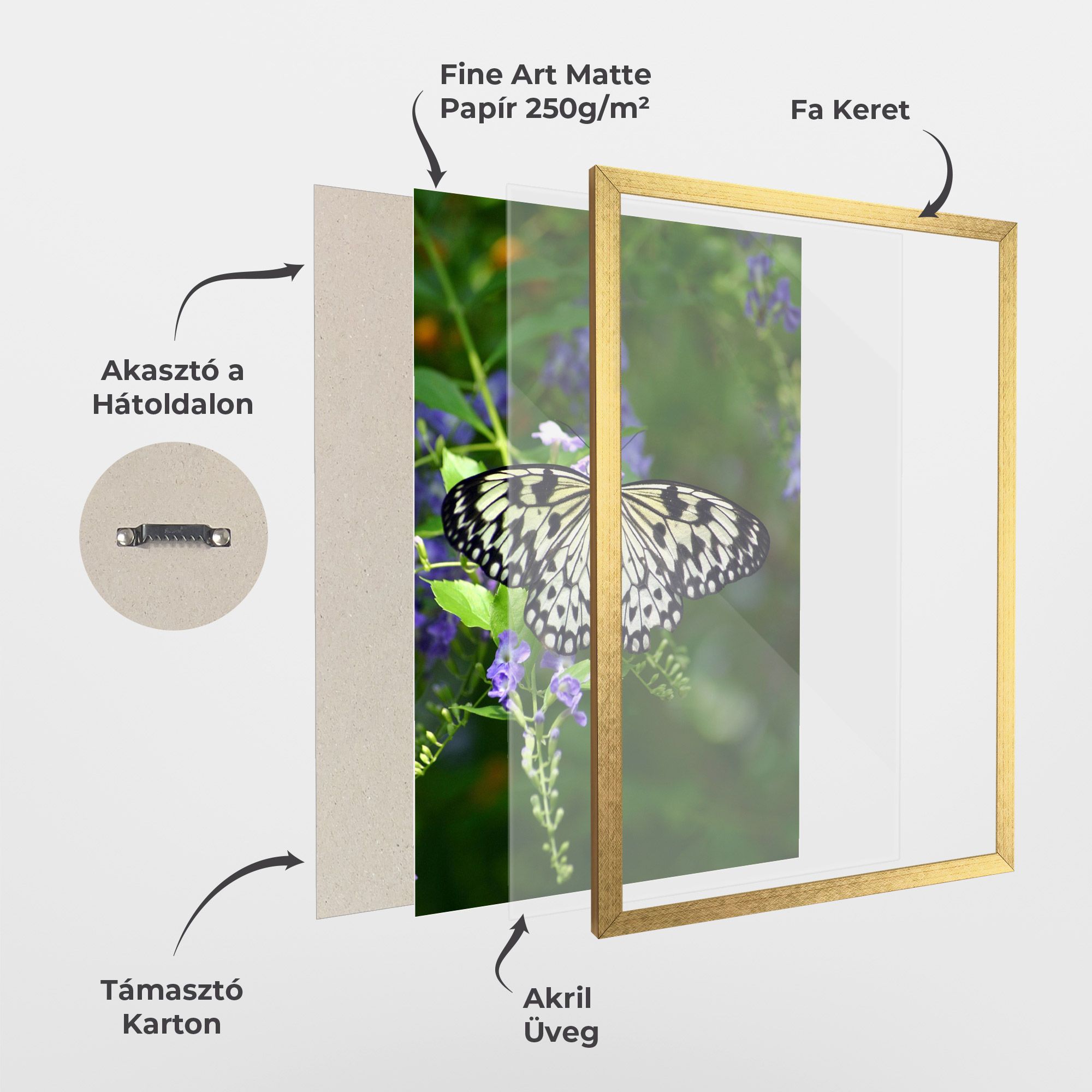 Pretty White Butterfly mockup 1