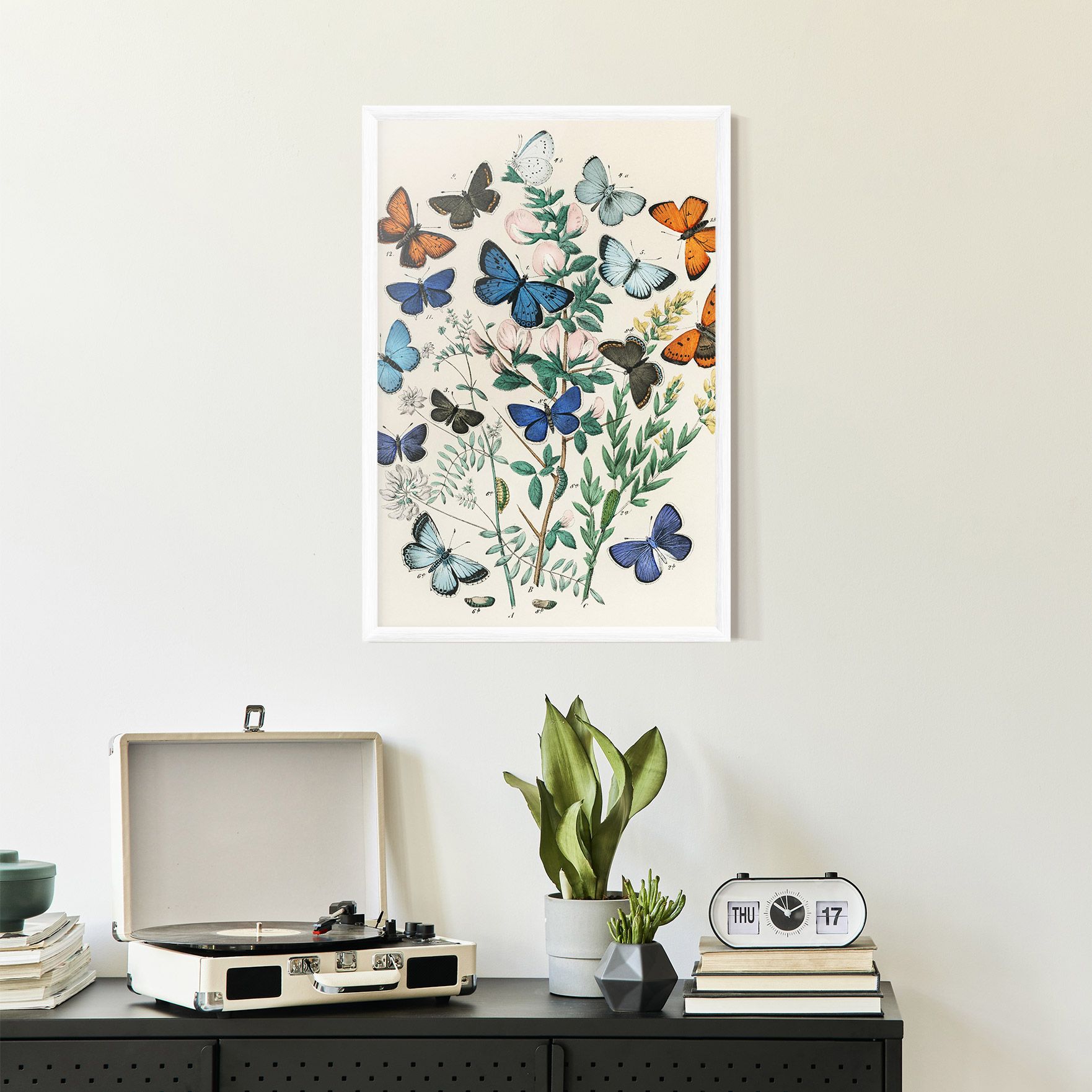 Blue Orange Butterflies mockup 2