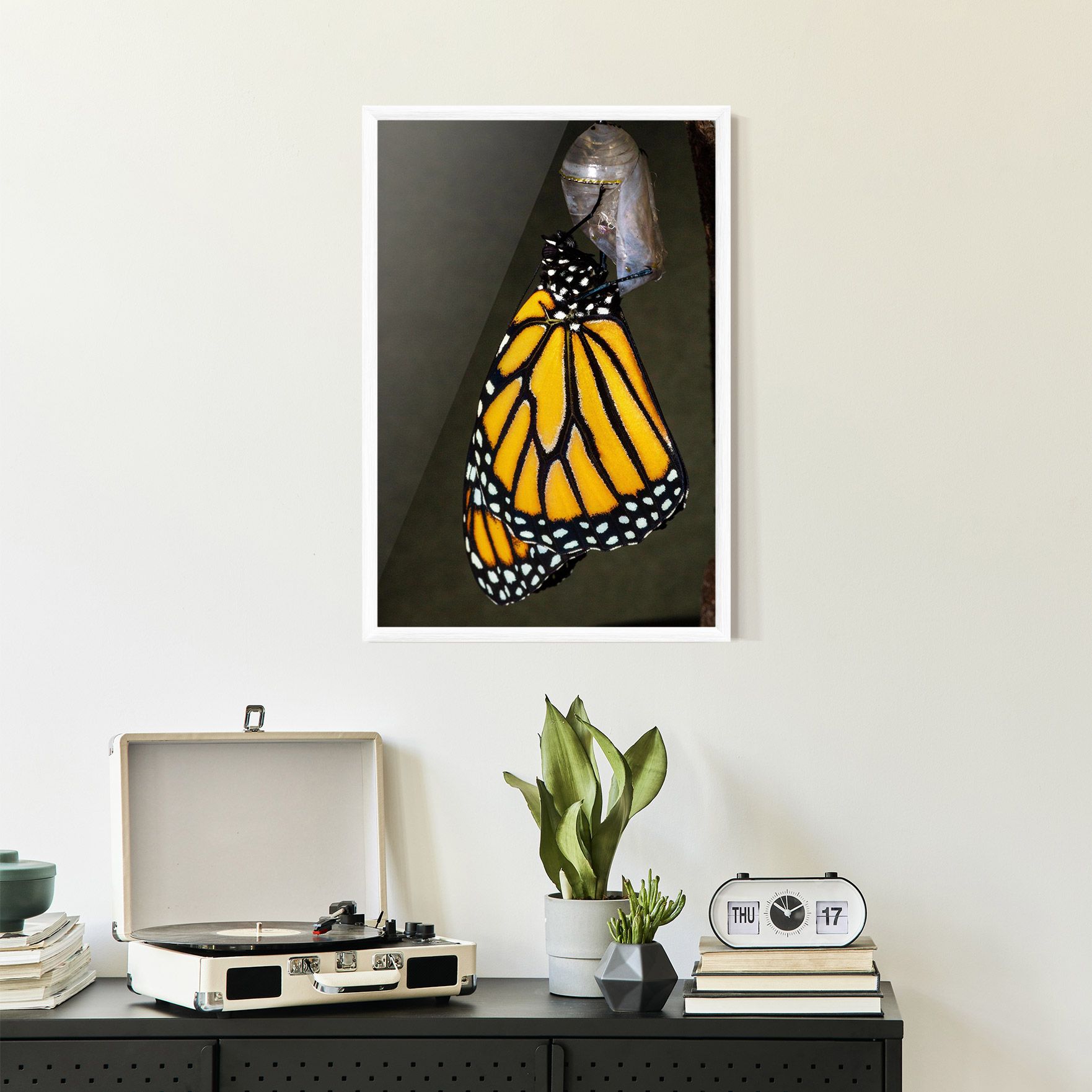 Dark Yellow Butterfly mockup 2