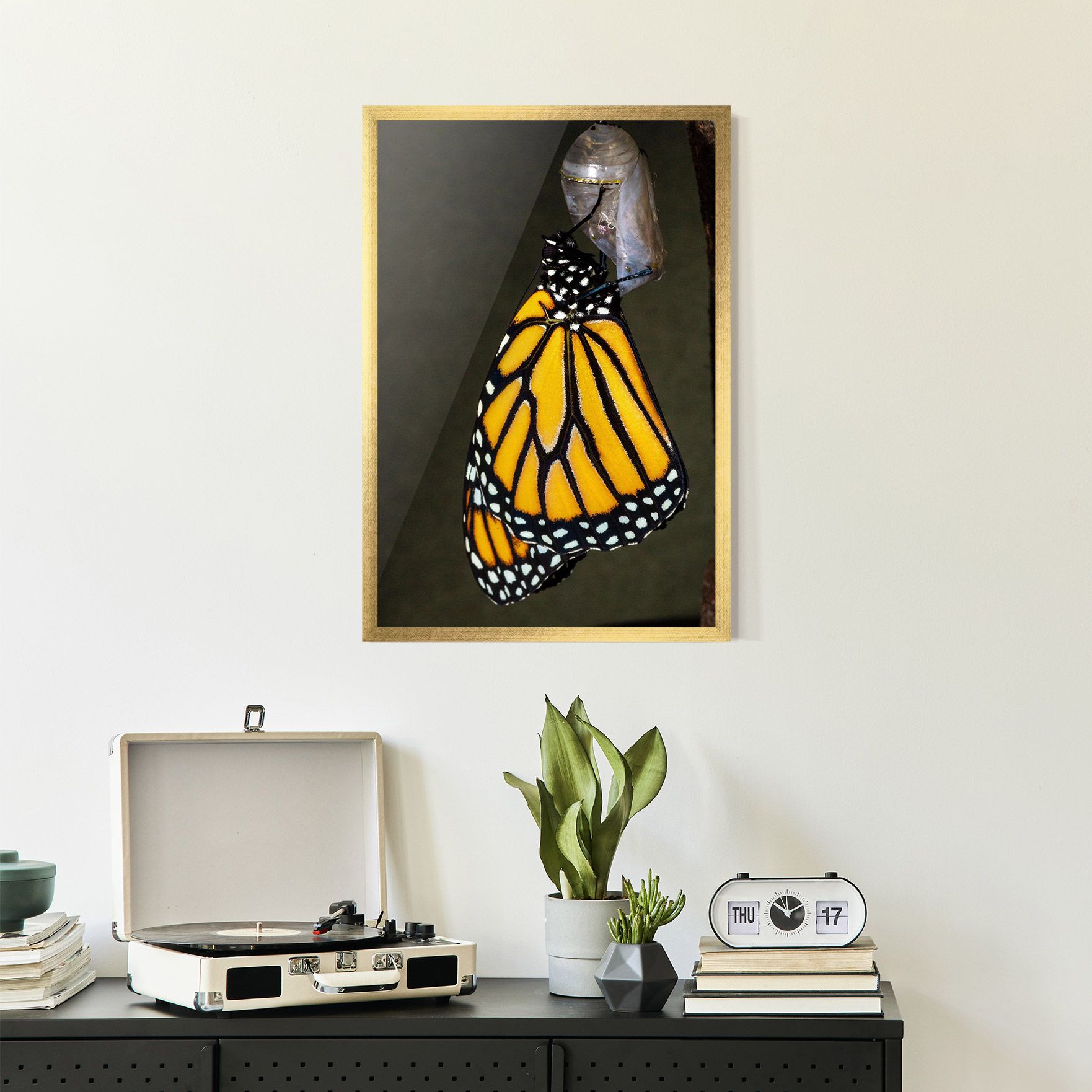 Dark Yellow Butterfly mockup 2