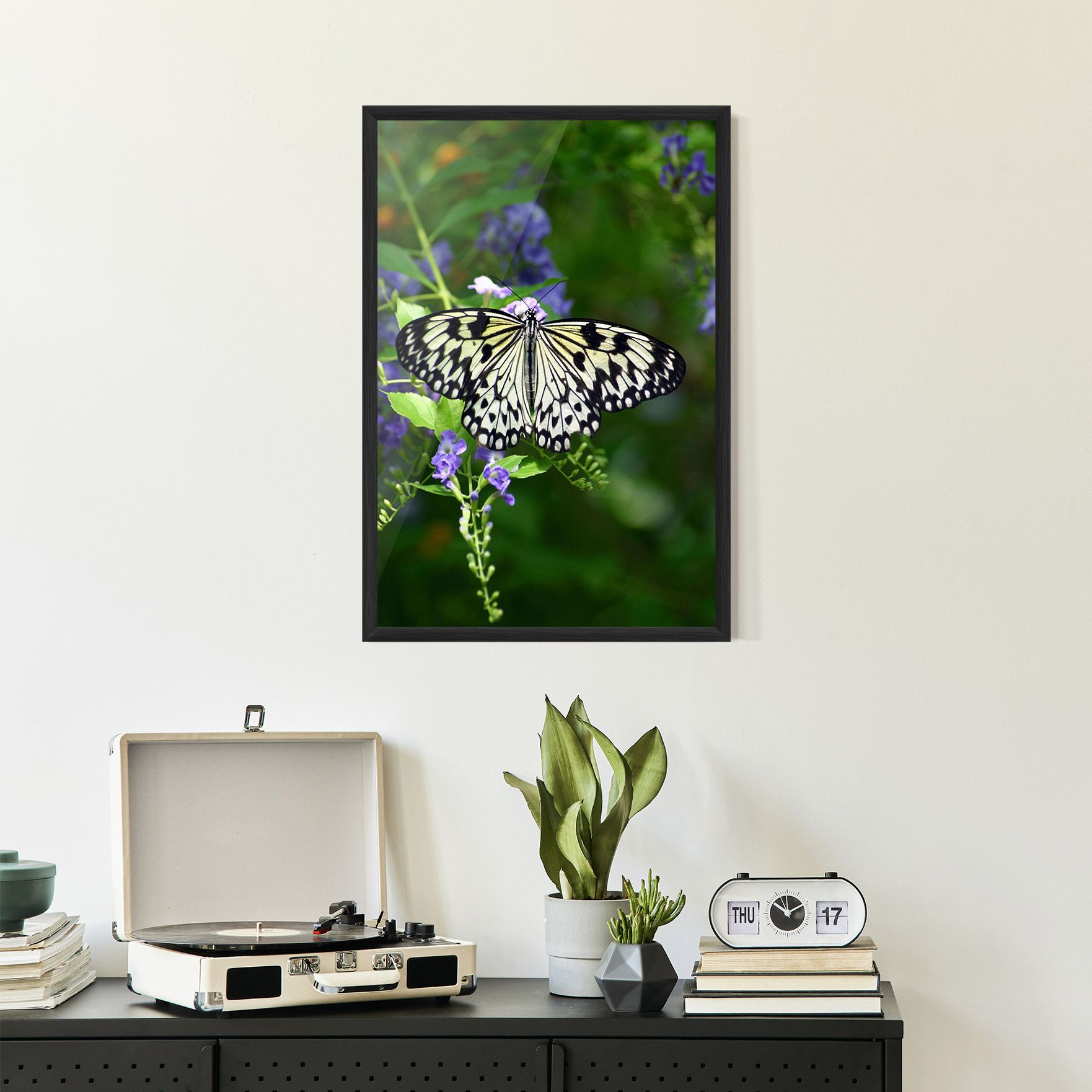 Pretty White Butterfly mockup 2