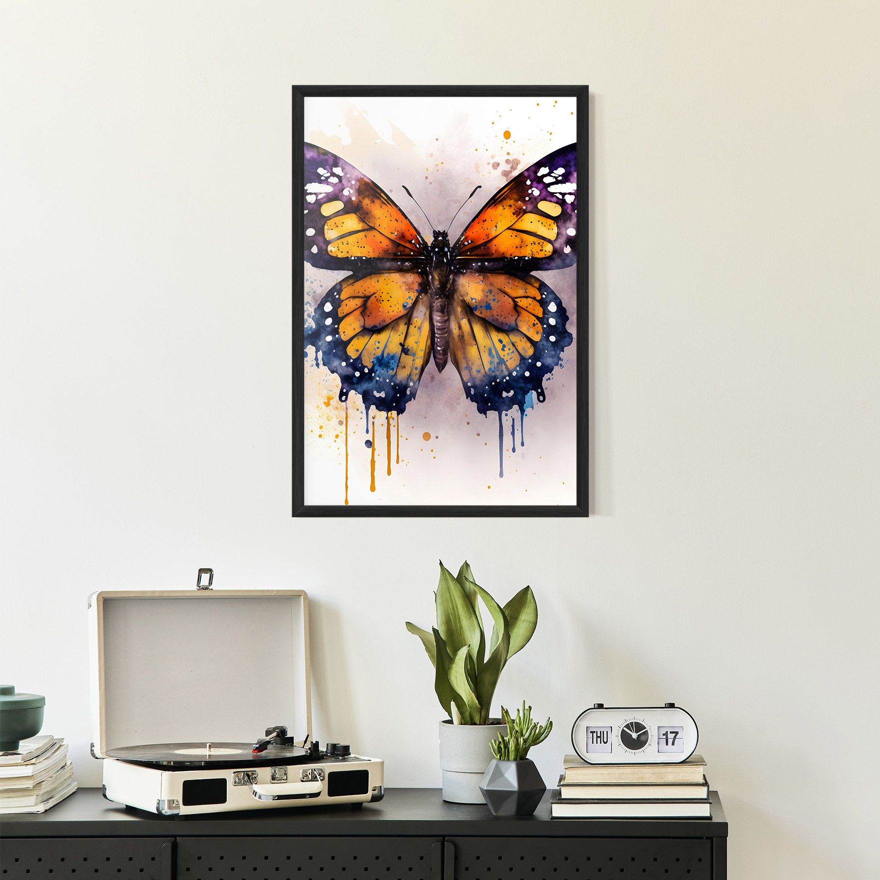Watercolor Butterfly mockup 2