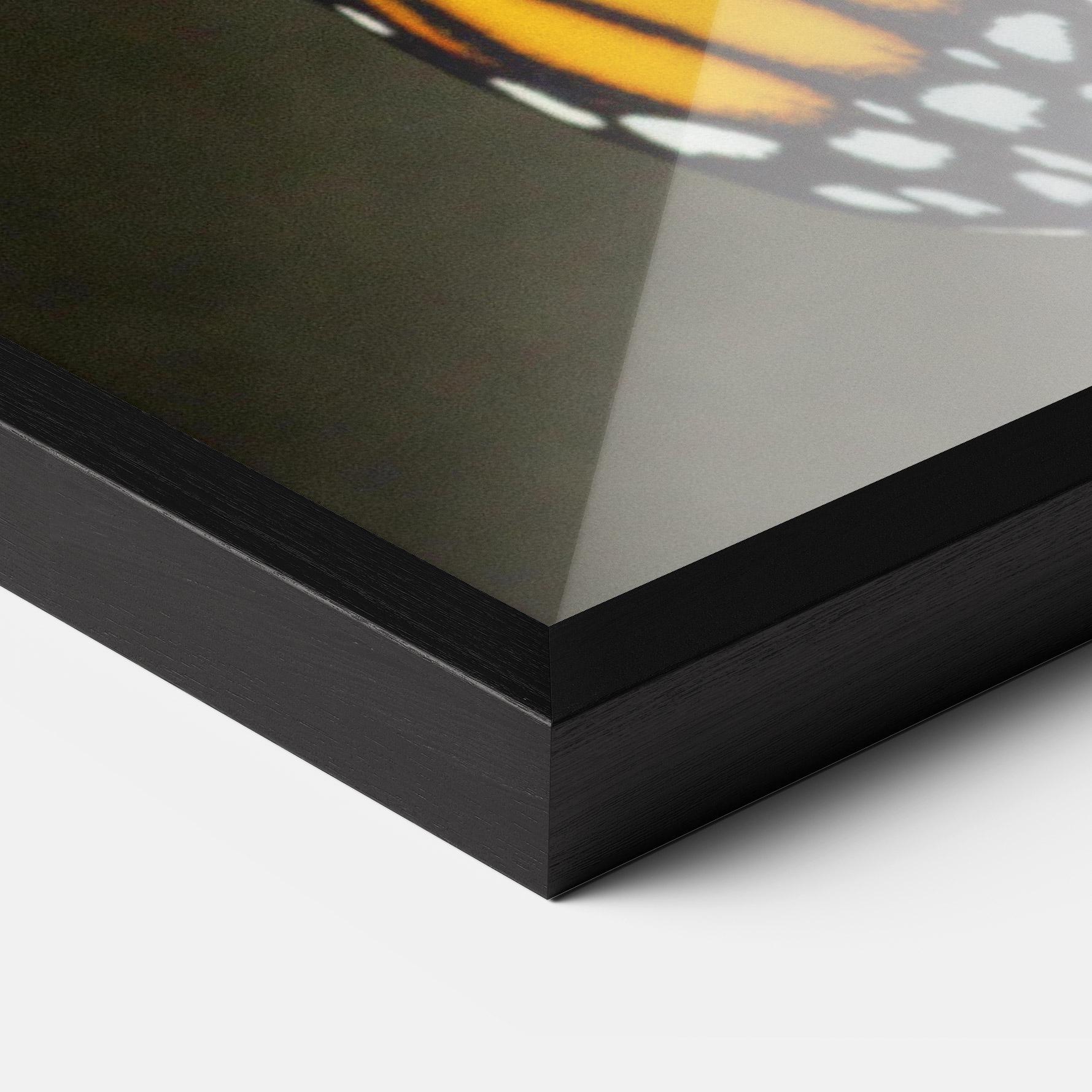 Keretezett Poszter Dark Yellow Butterfly mockup 3