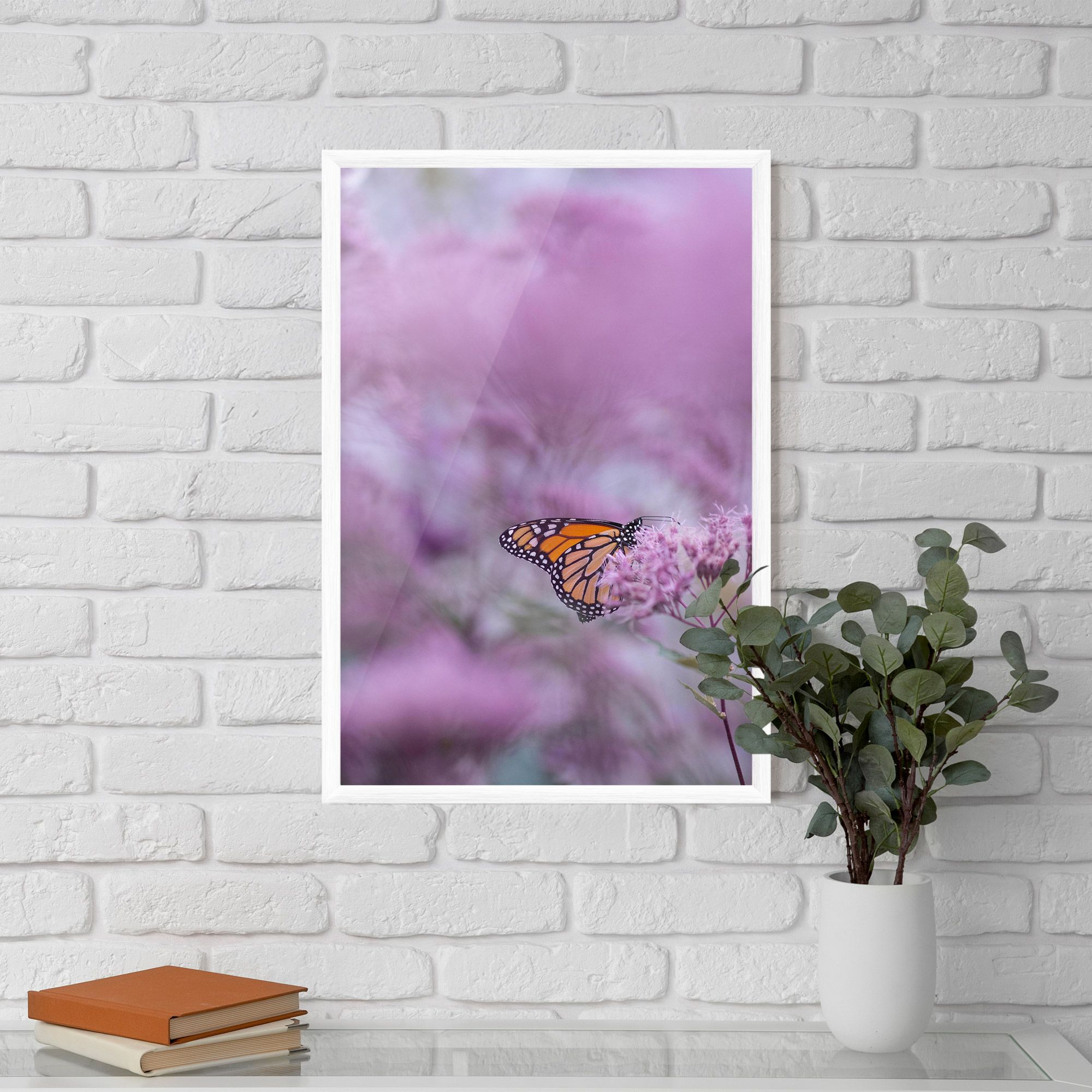 Purple Flower Butterfly mockup 5