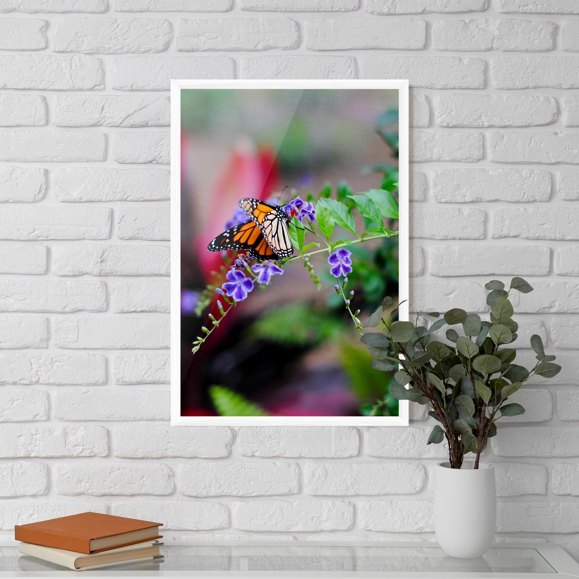 Strong Orange Butterfly mockup 5