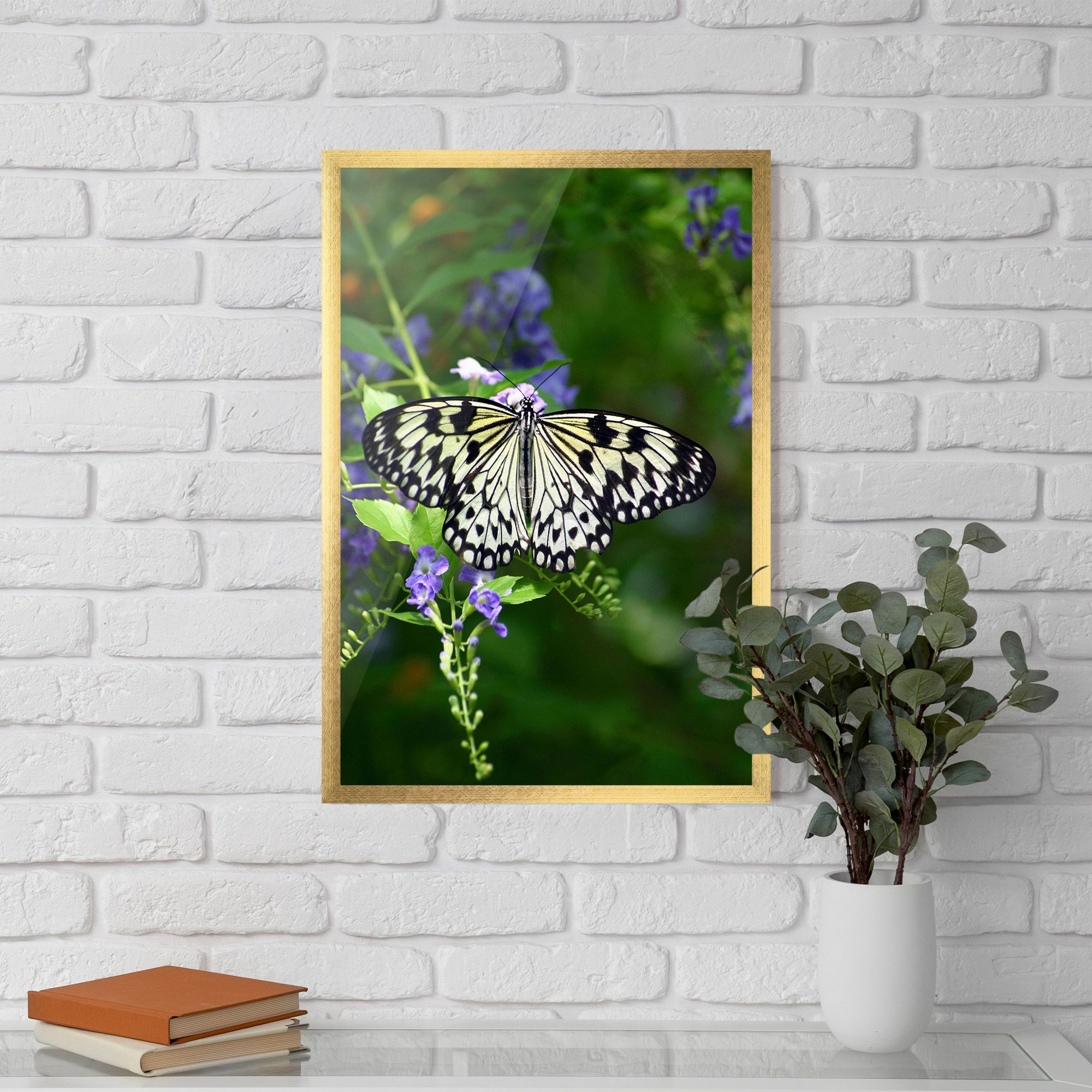 Pretty White Butterfly mockup 5