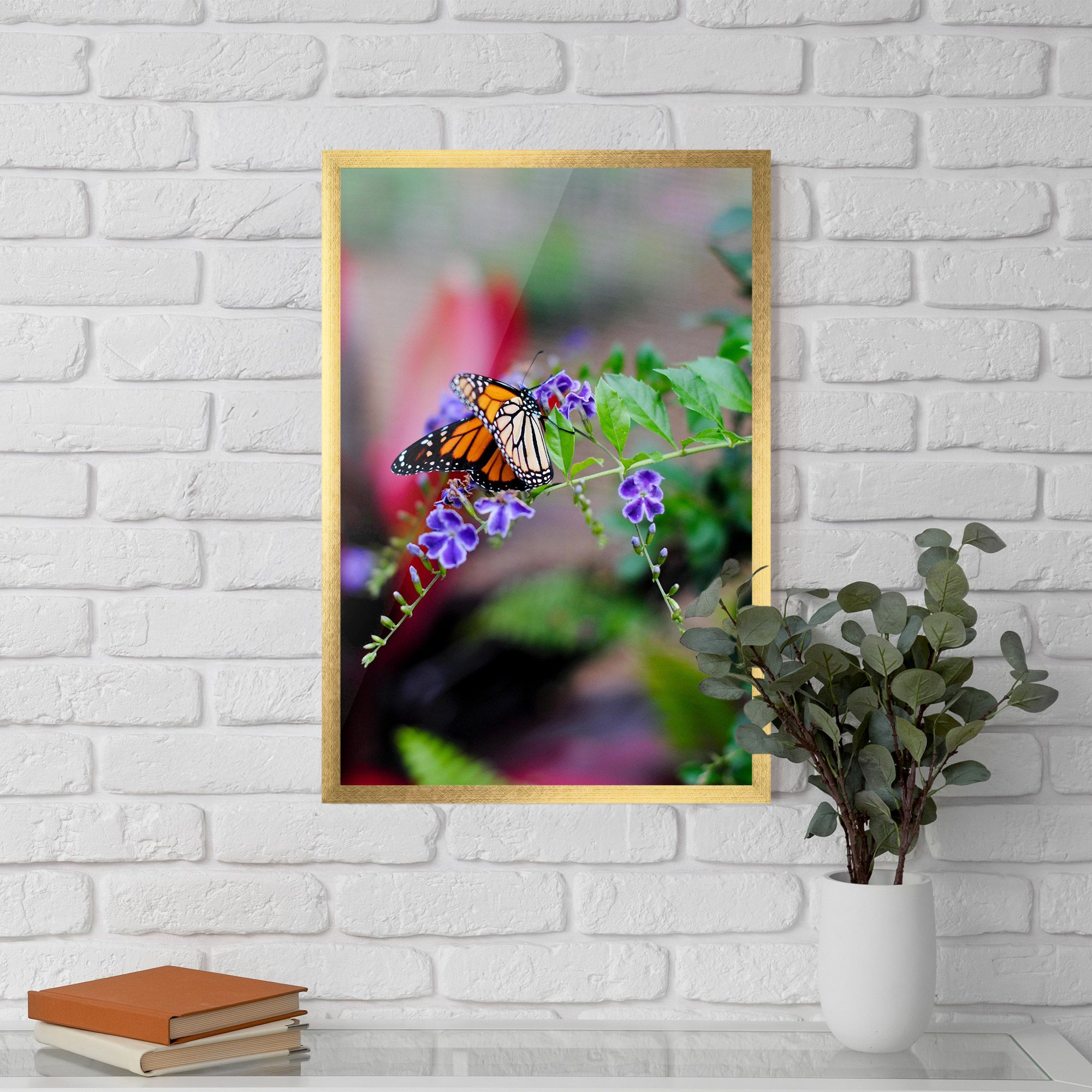 Strong Orange Butterfly mockup 5