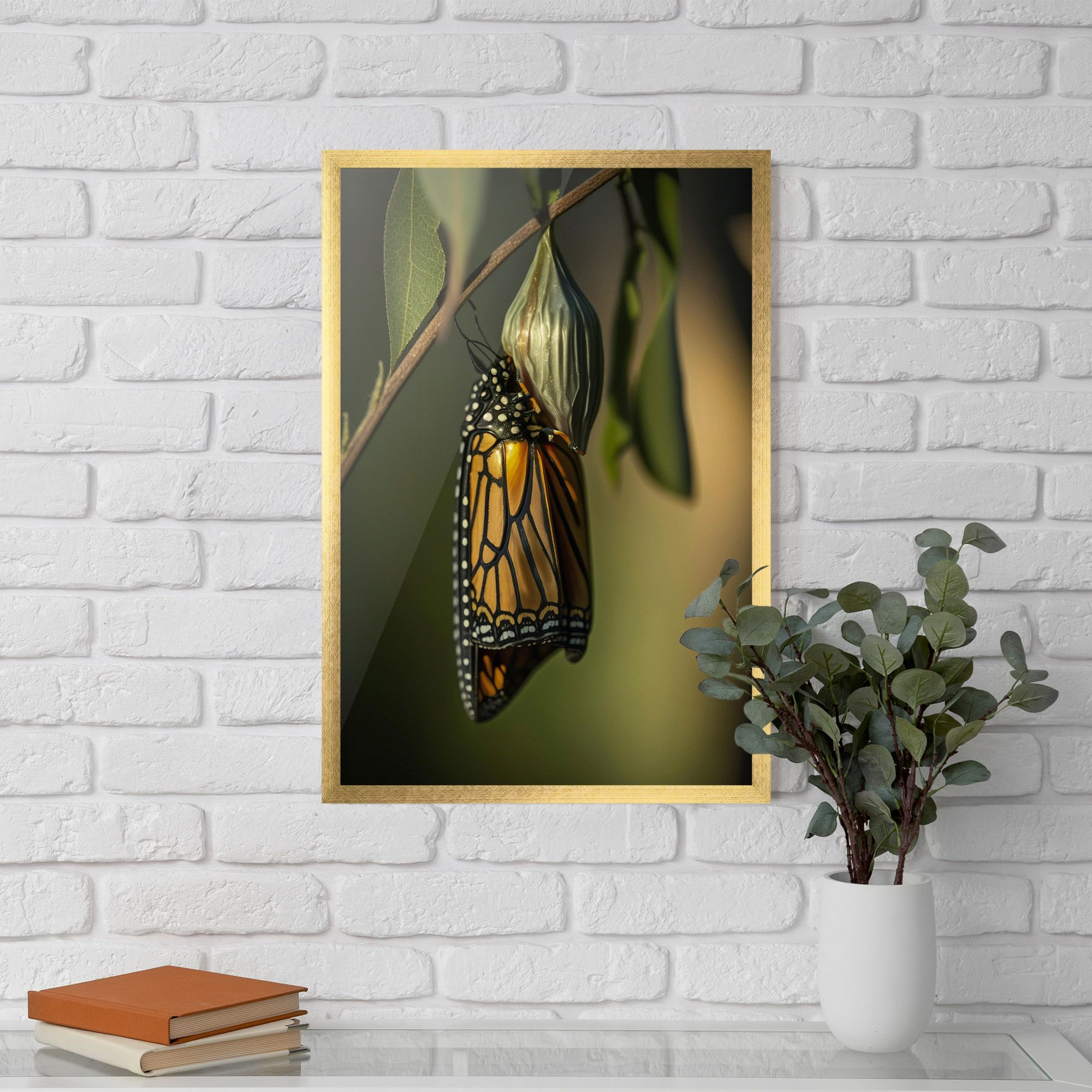 Yellow Black Butterfly mockup 5