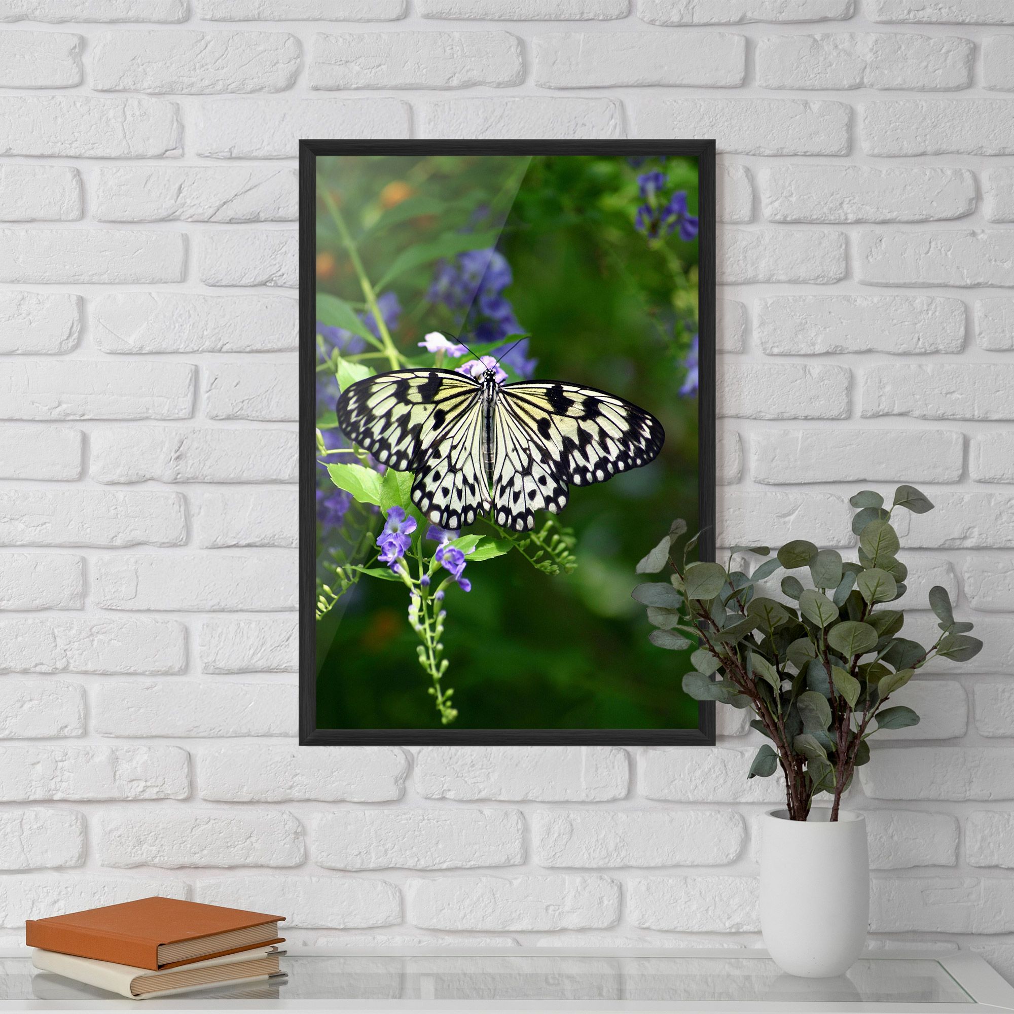 Pretty White Butterfly mockup 5