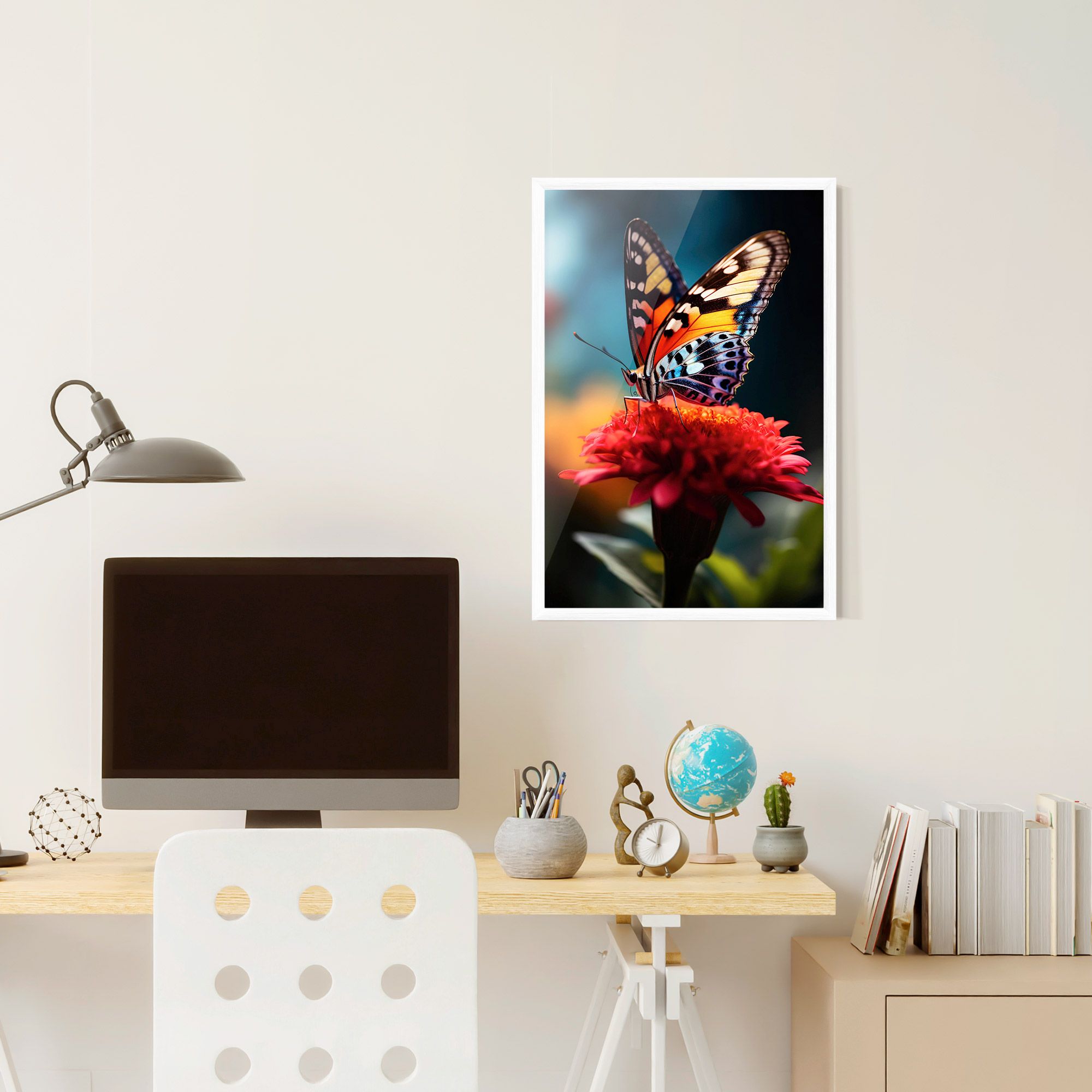 Blue Yellow Butterfly mockup 6