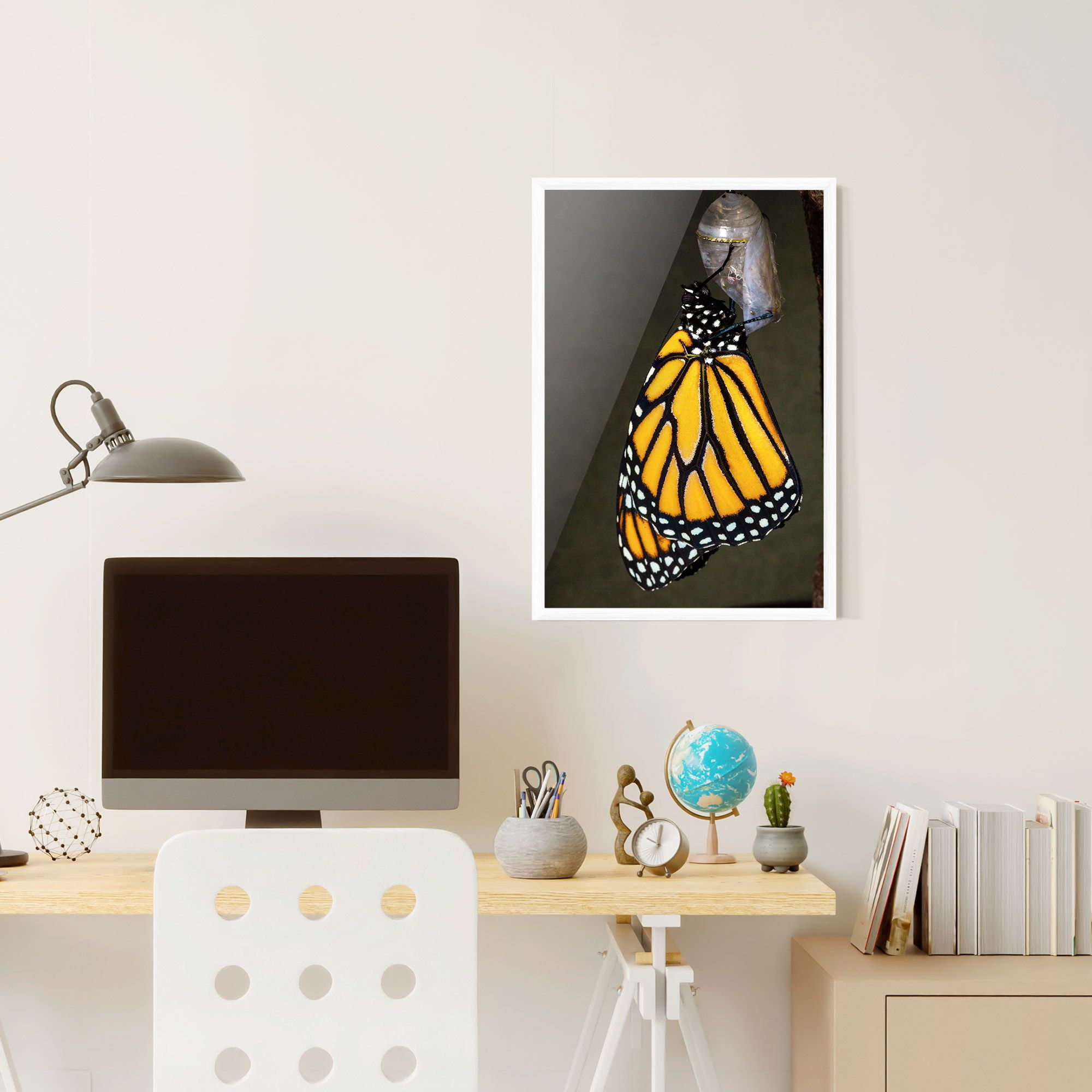 Dark Yellow Butterfly mockup 6